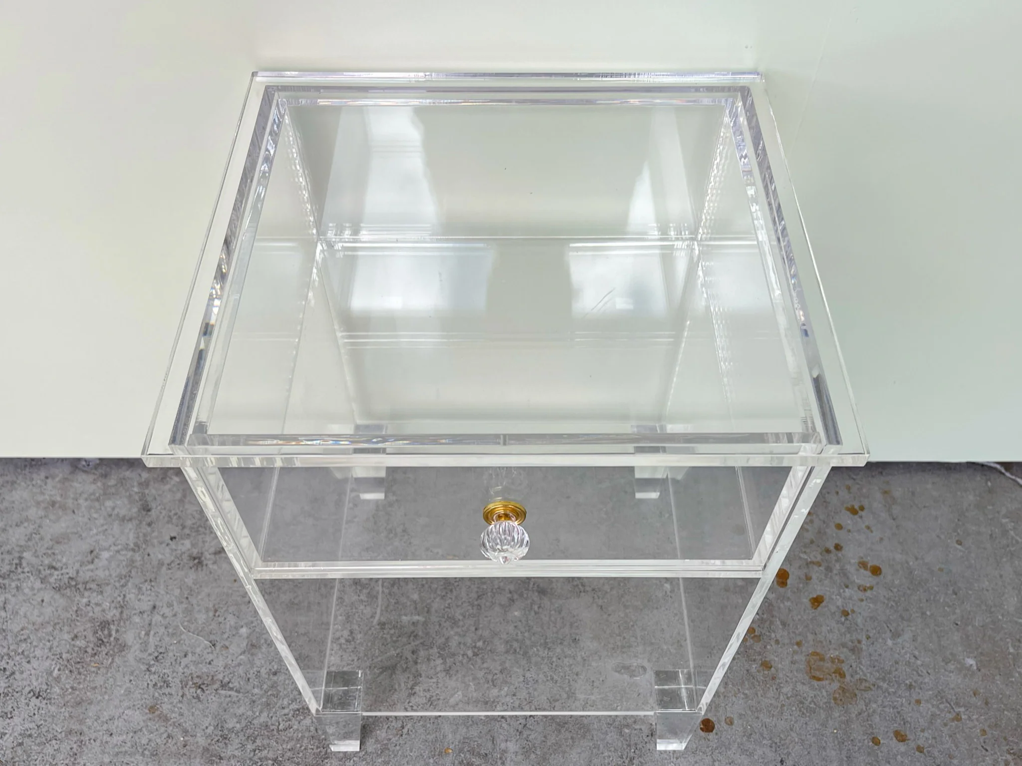 Petite Lucite Nightstand - Image 2