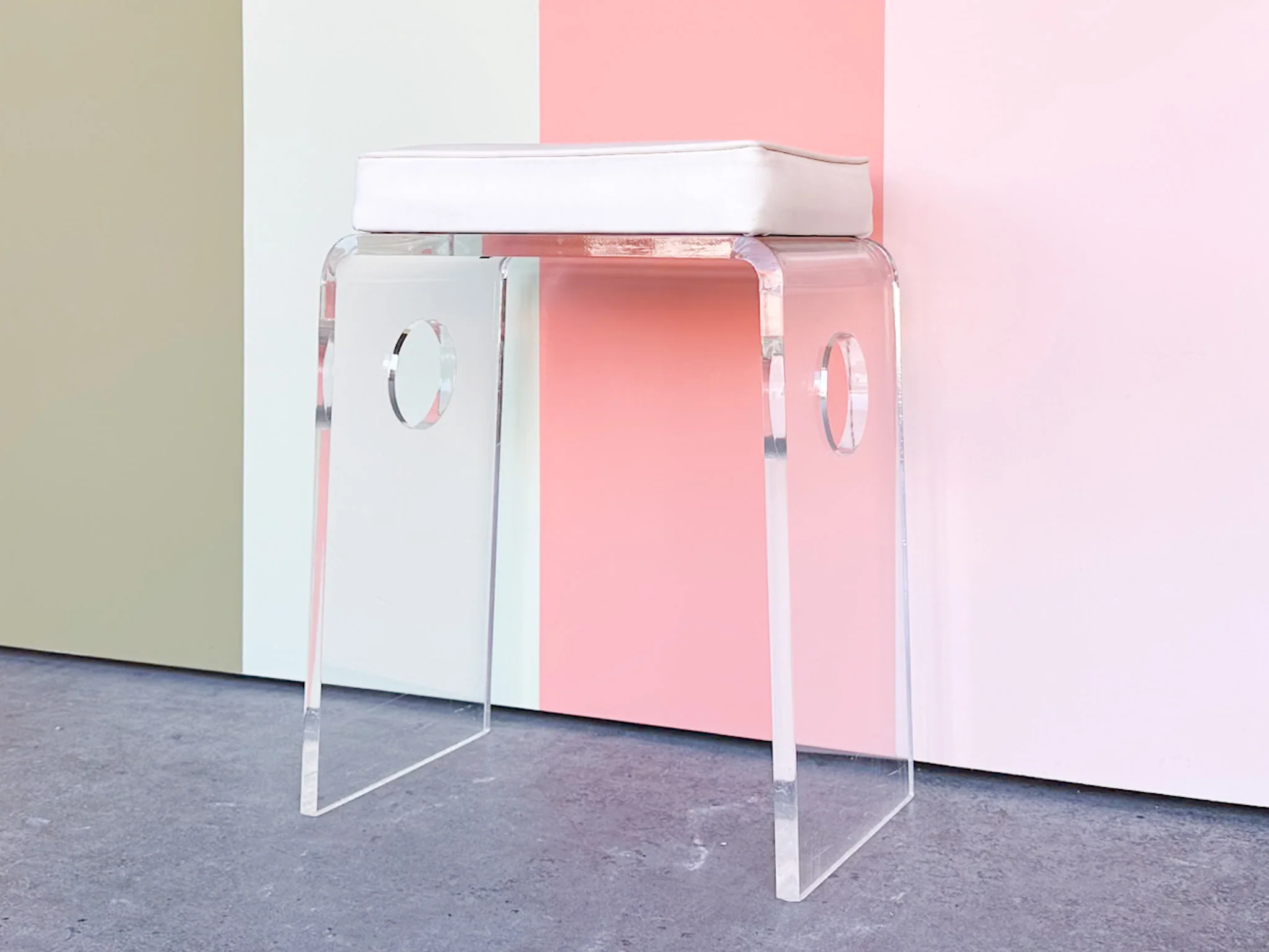 Petite Lucite Stool - Image 2