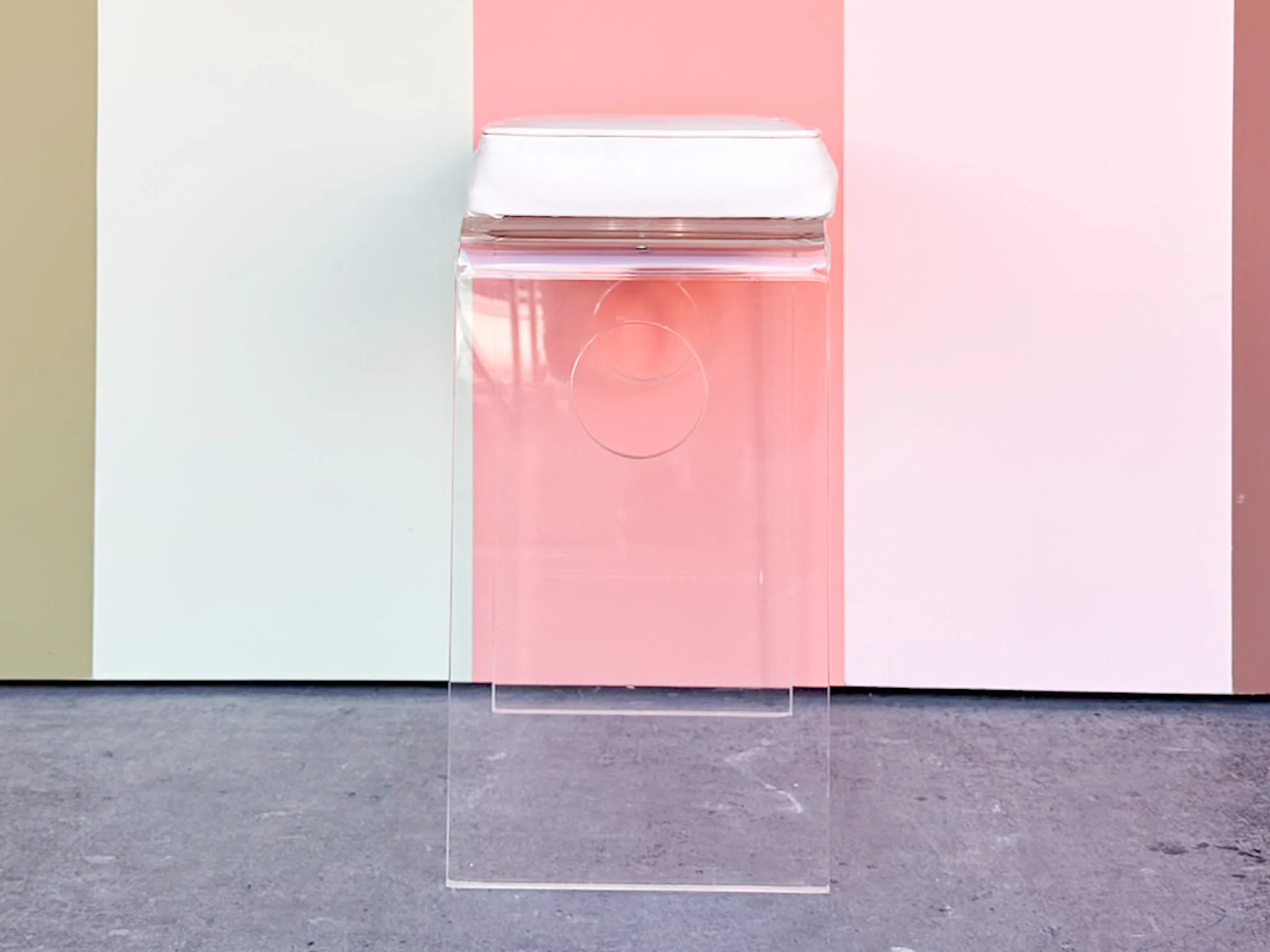 Petite Lucite Stool - Image 4