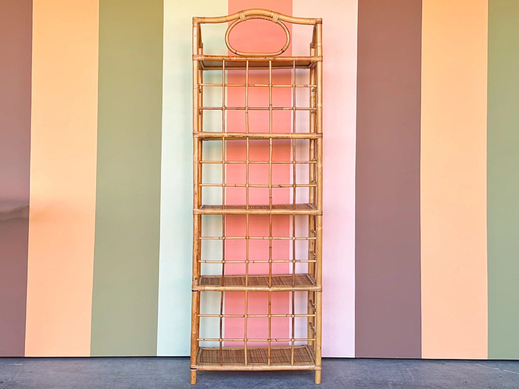 Petite Rattan Etagere - Image 3