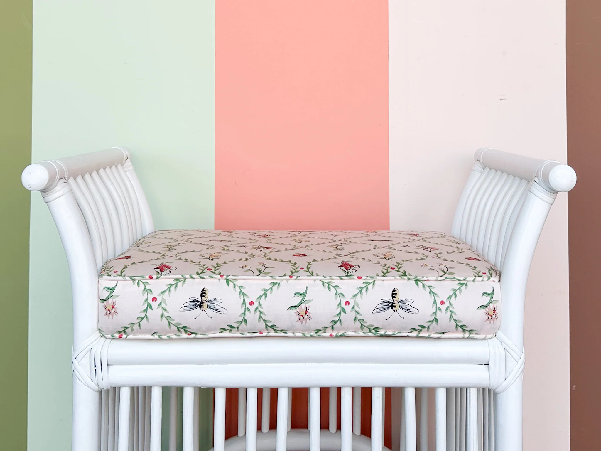 Petite Rattan Pagoda Bench - Image 4