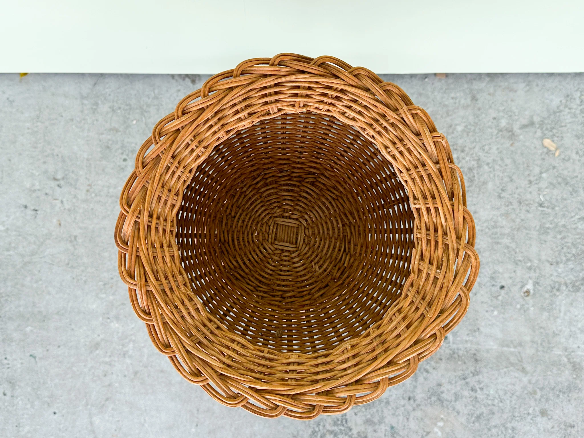 Petite Wicker and Rattan Planter - Image 6