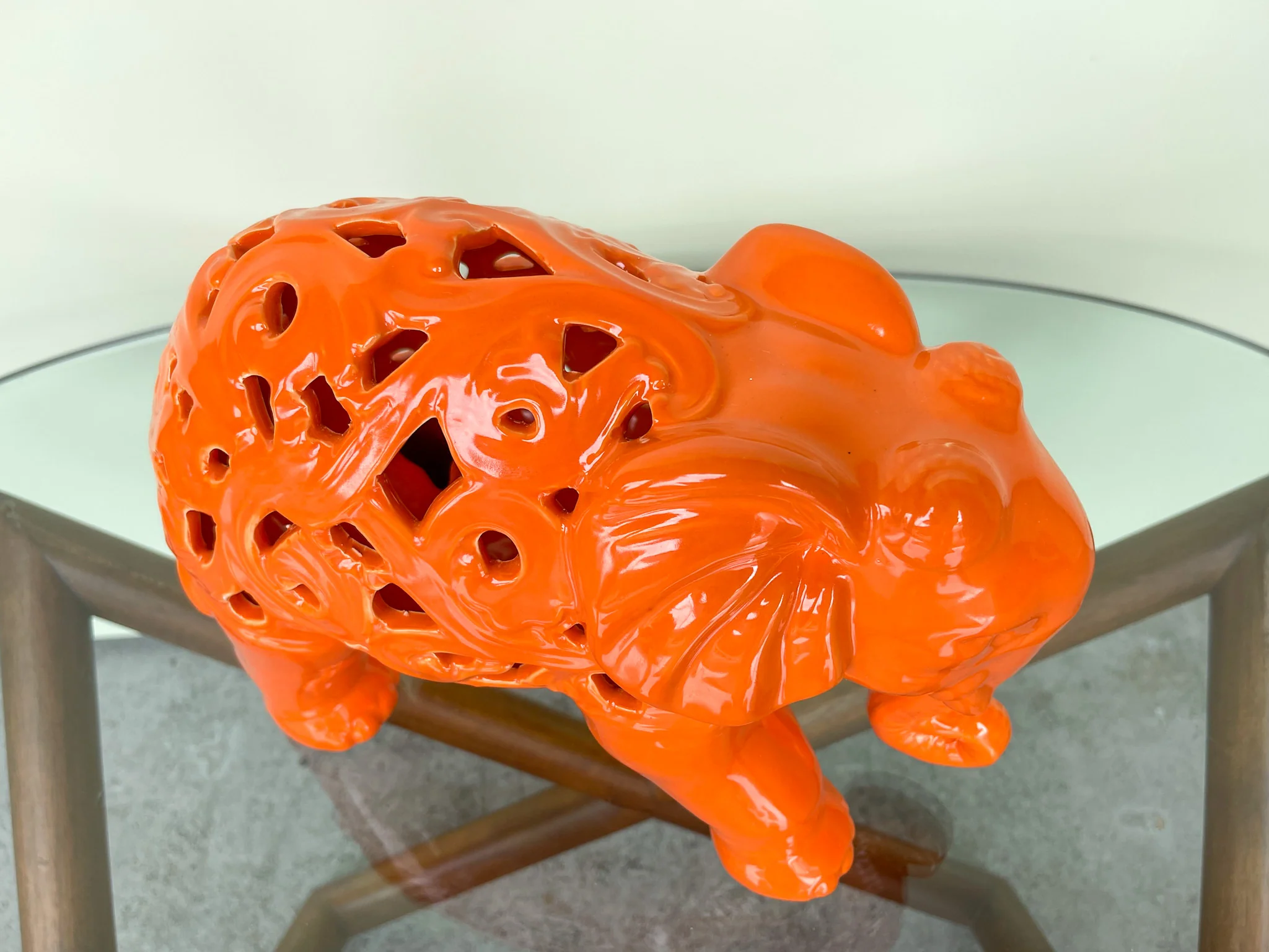 Pierced Orange Elephant - Image 3
