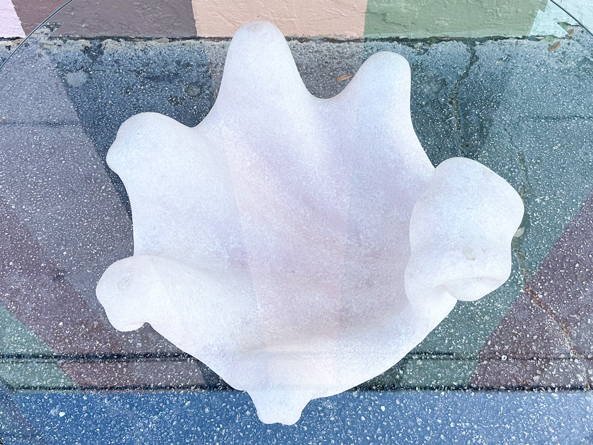 Pink Chic Shell Plaster Coffee Table - Image 5