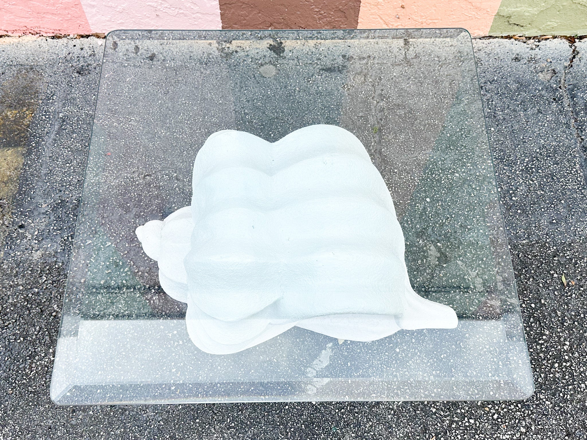 Plaster Conch Shell Coffee Table - Image 4