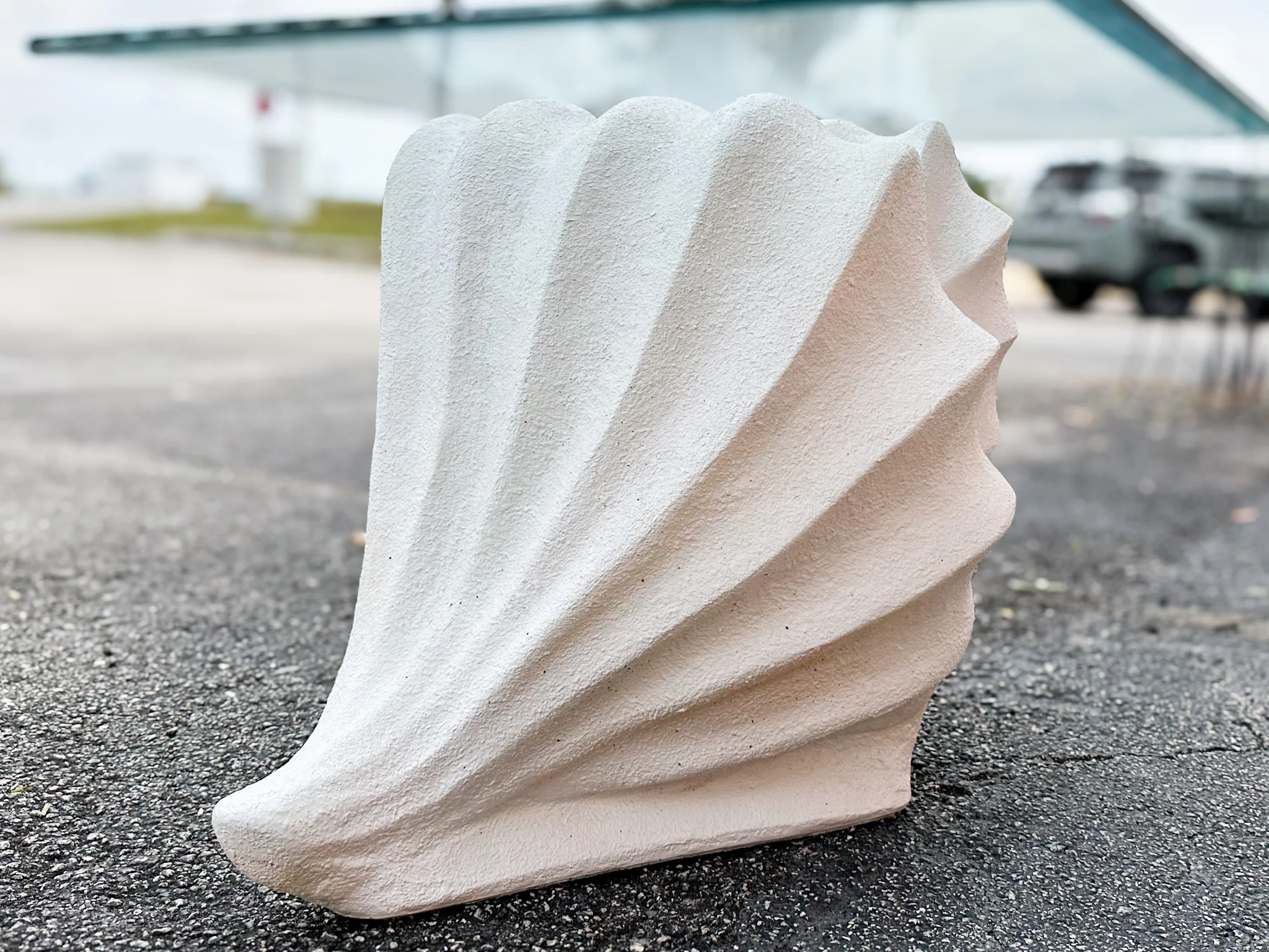 Plaster Conch Shell Coffee Table - Image 9