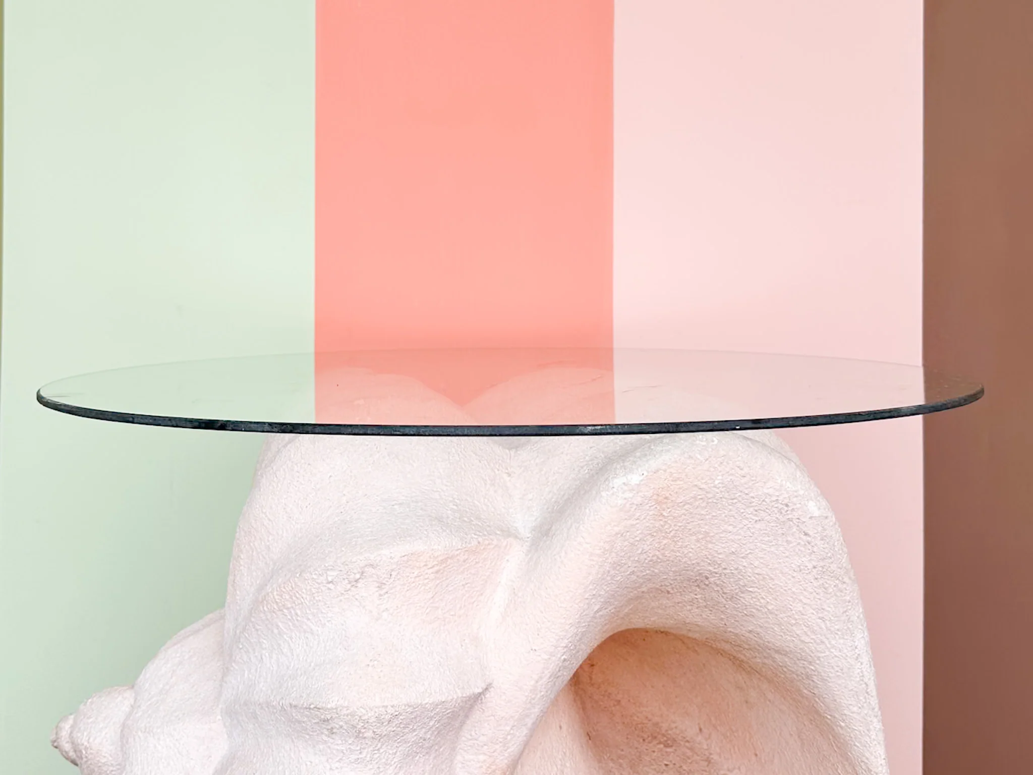 Plaster Conch Shell Coffee Table - Image 3
