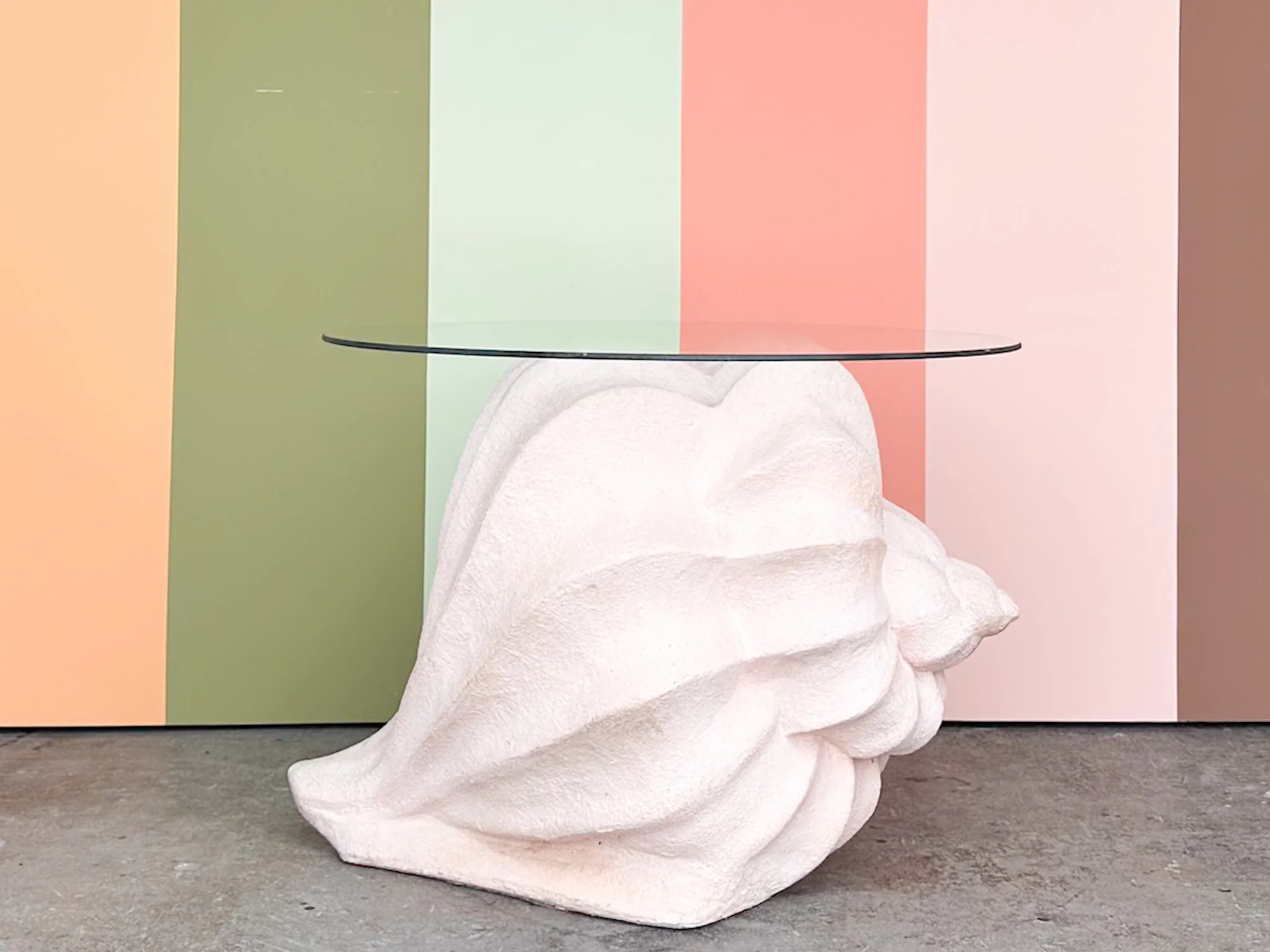 Plaster Conch Shell Coffee Table - Image 4