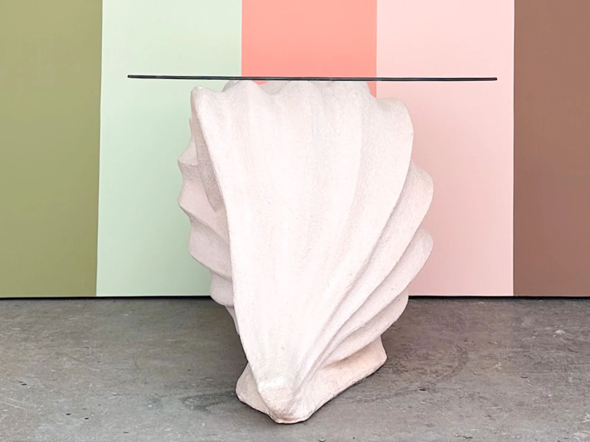 Plaster Conch Shell Coffee Table - Image 7
