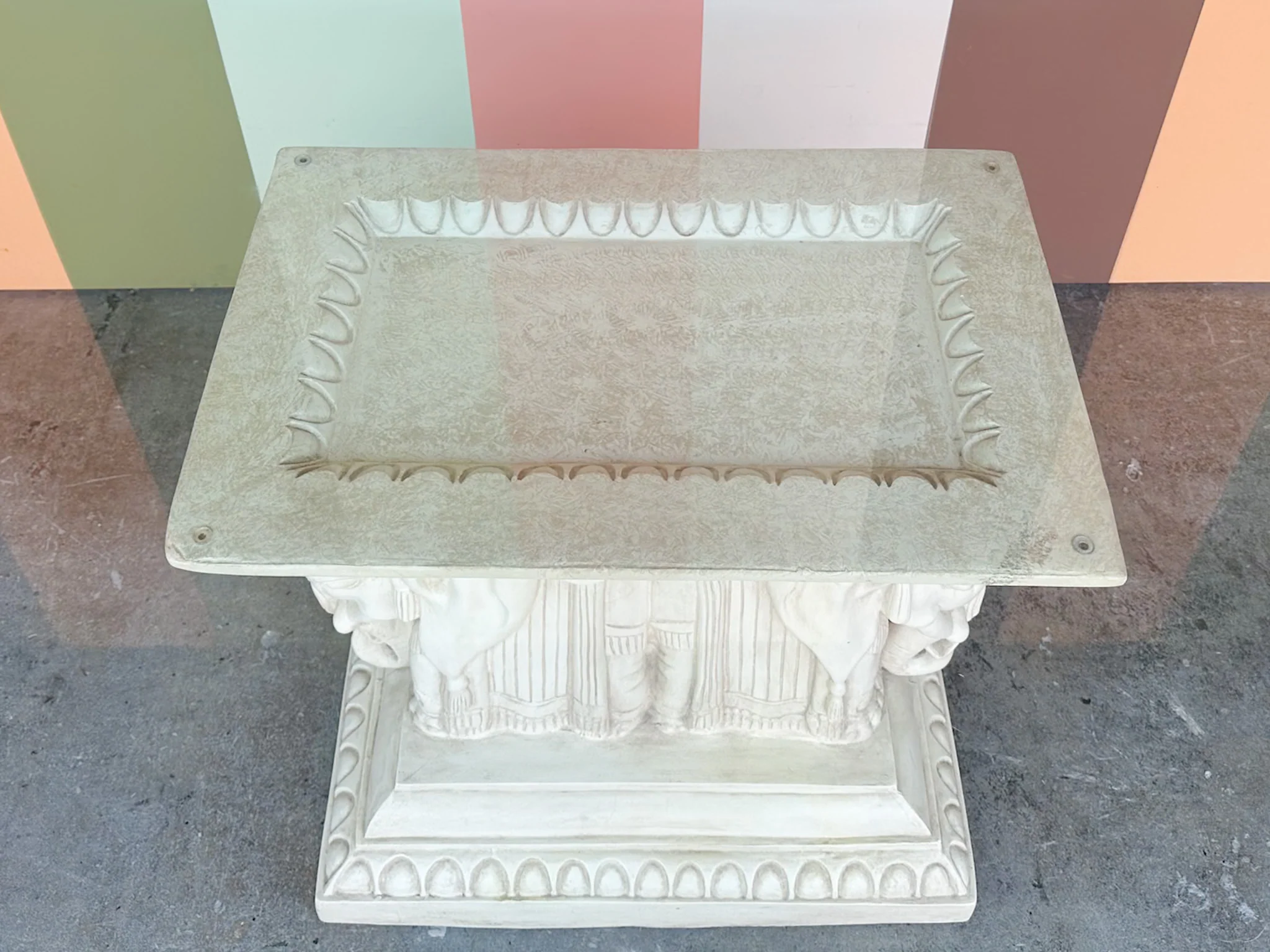 Plaster Elephant Dining Table - Image 11