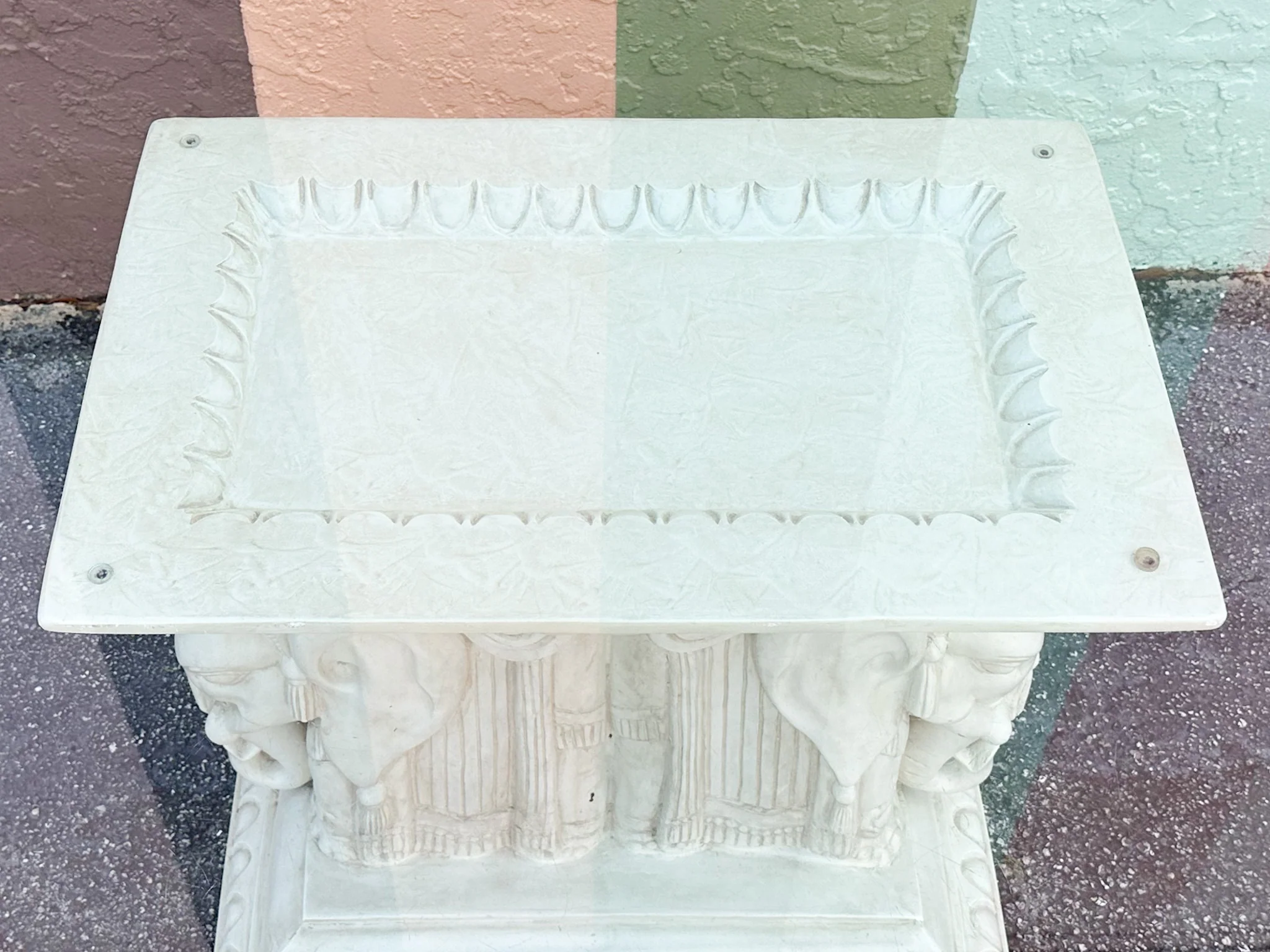 Plaster Elephant Dining Table - Image 10