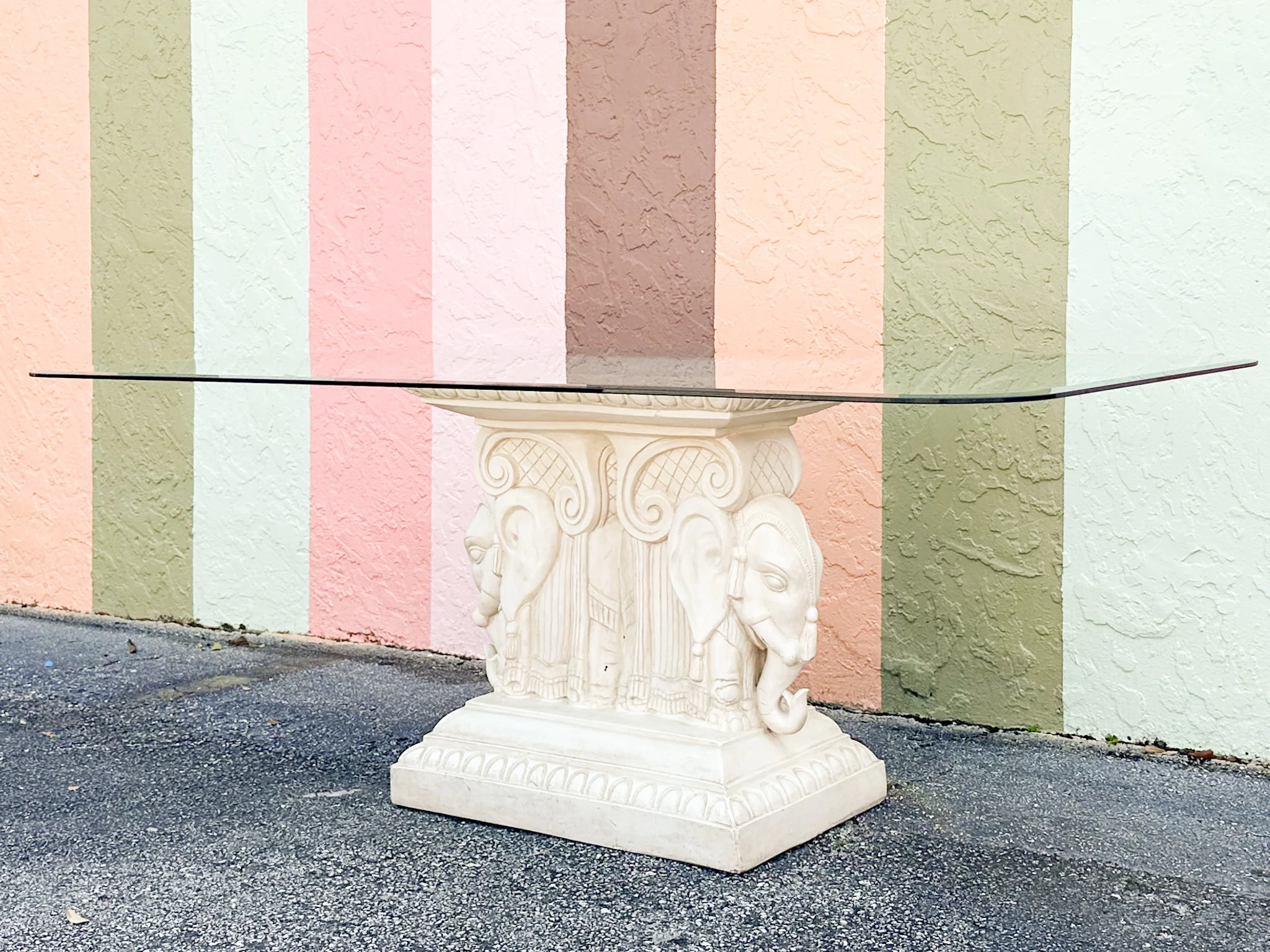 Plaster Elephant Dining Table - Image 2