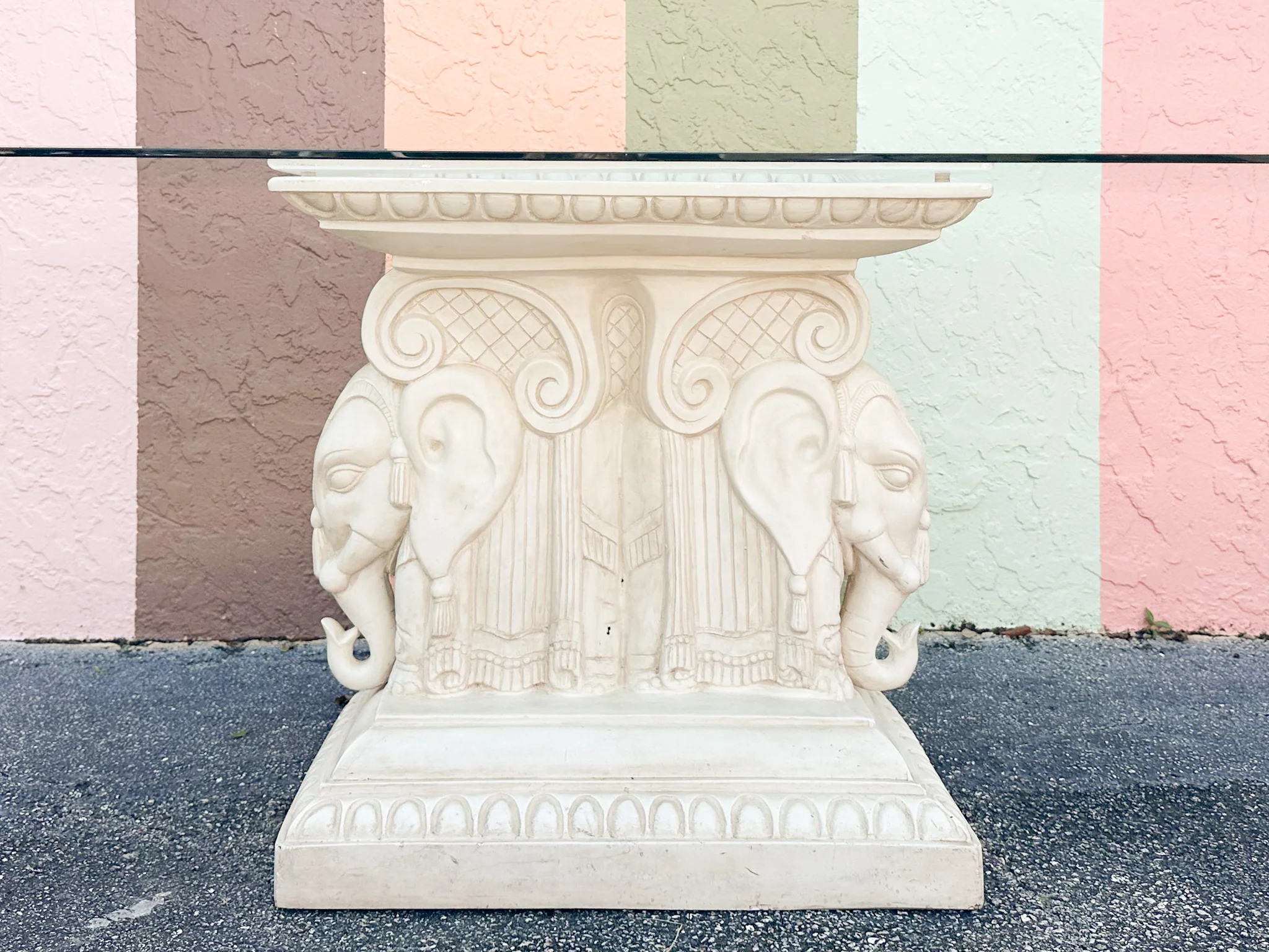 Plaster Elephant Dining Table - Image 4