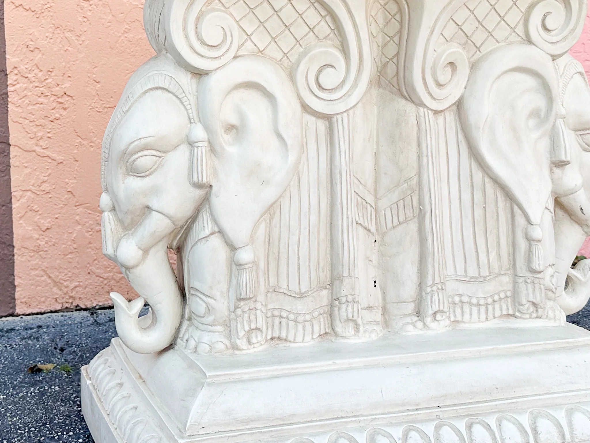 Plaster Elephant Dining Table - Image 7
