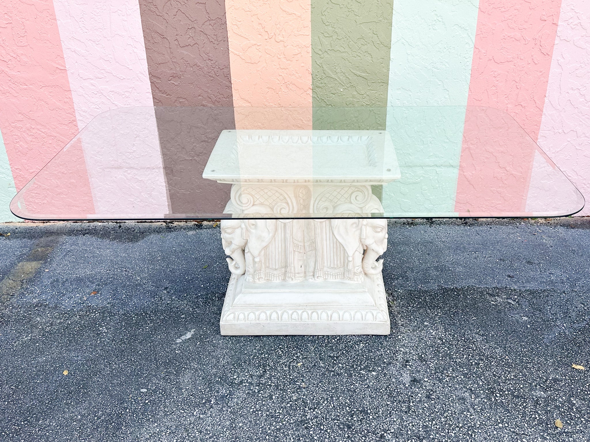 Plaster Elephant Dining Table - Image 9