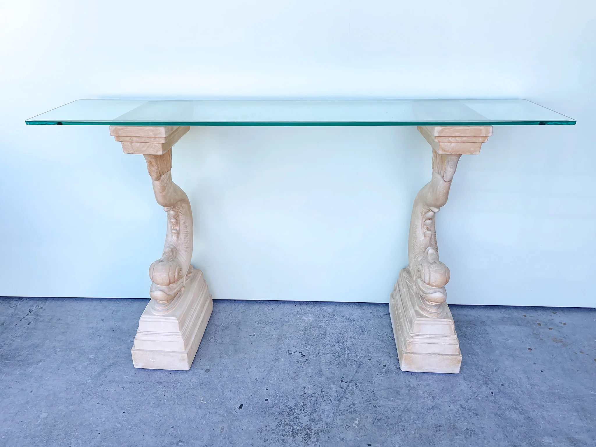 Plaster Koi Fish Console - Image 2