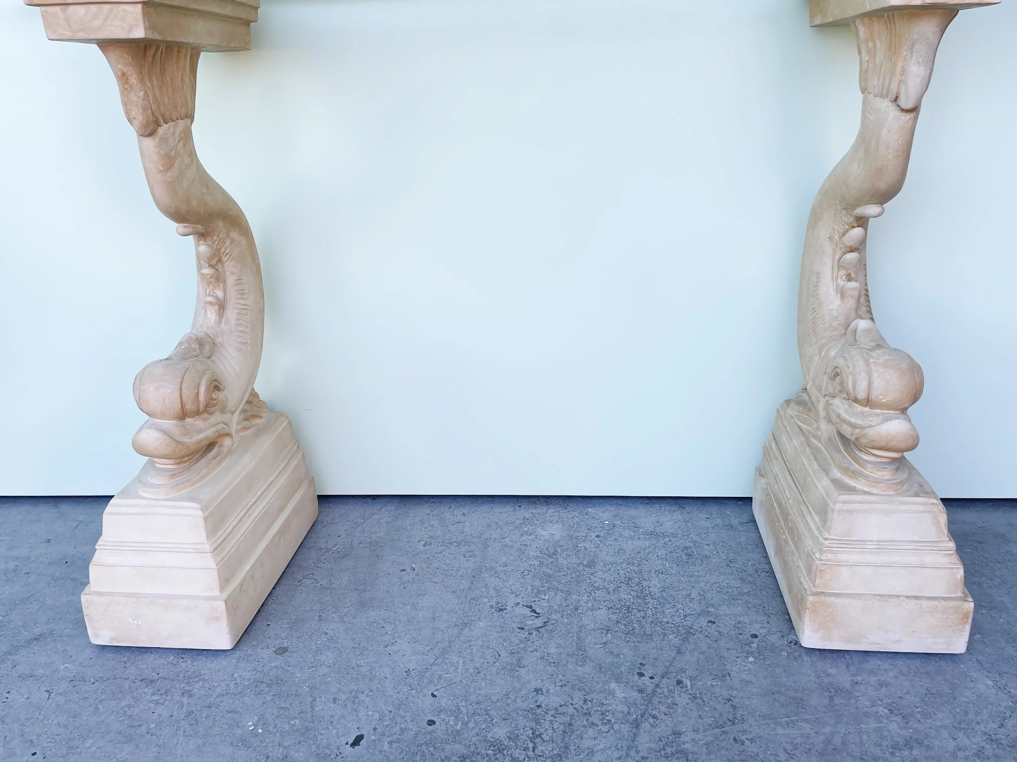 Plaster Koi Fish Console - Image 3