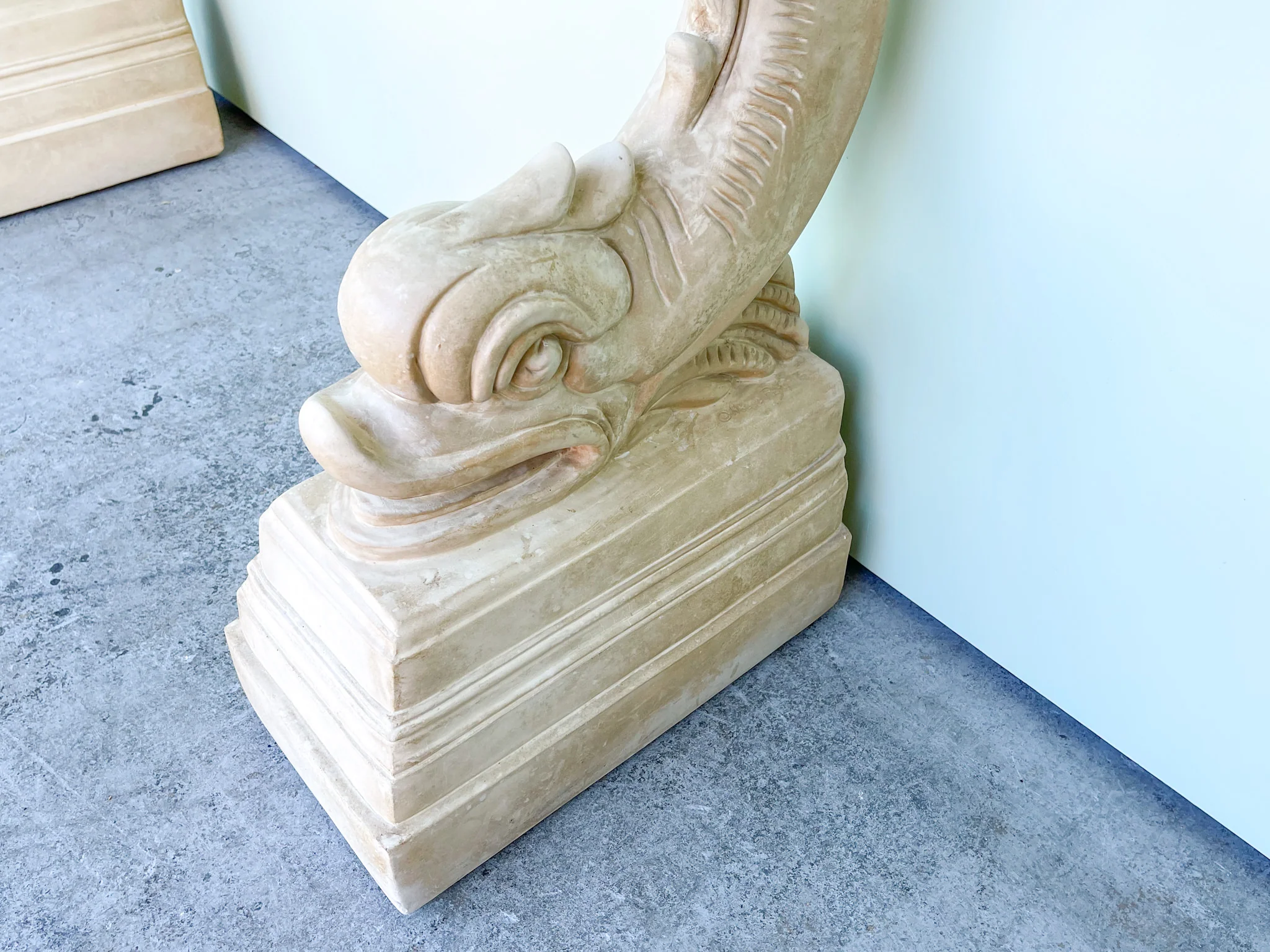 Plaster Koi Fish Console - Image 7