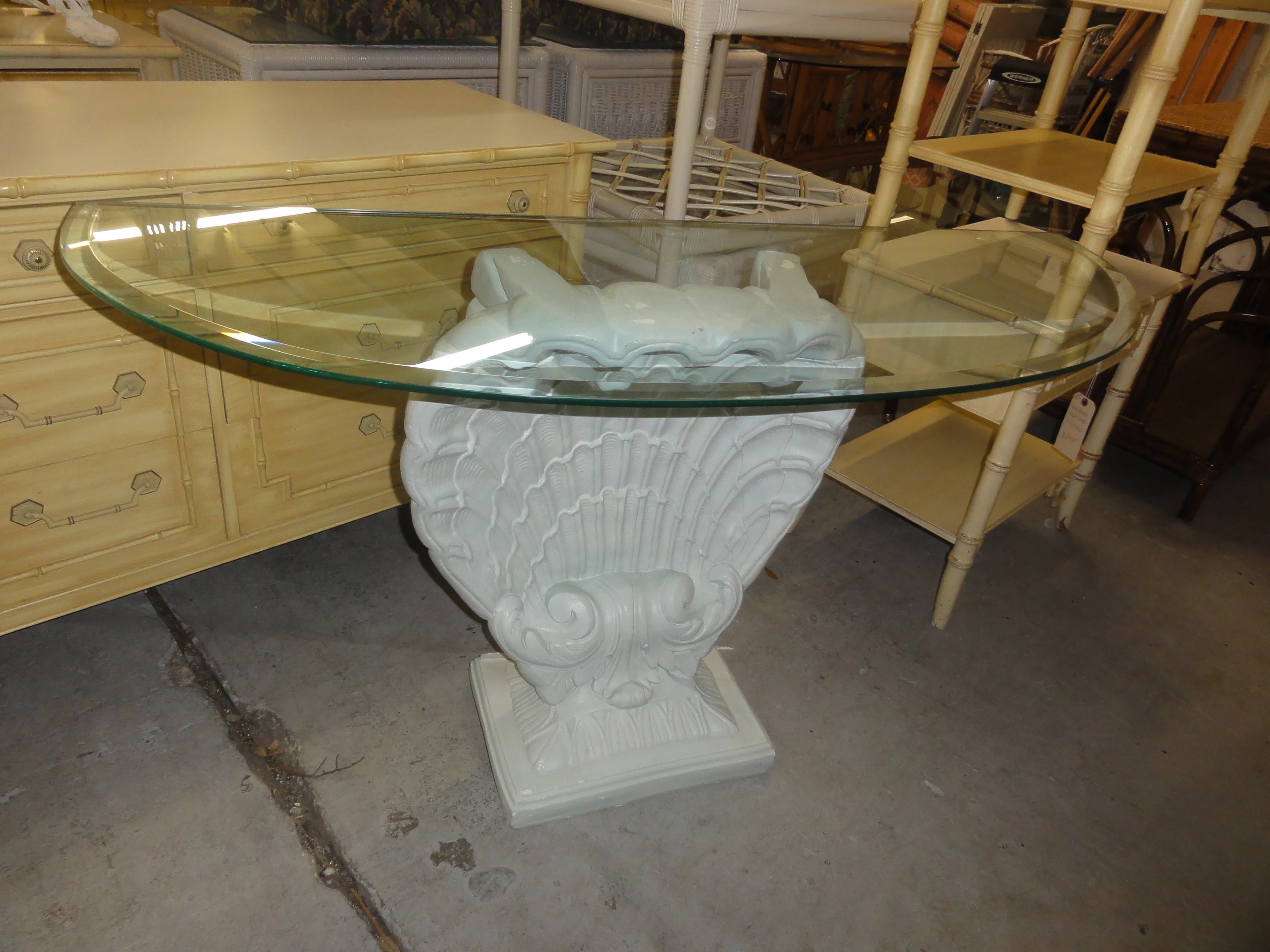 Plaster Mexico Seashell Demilune