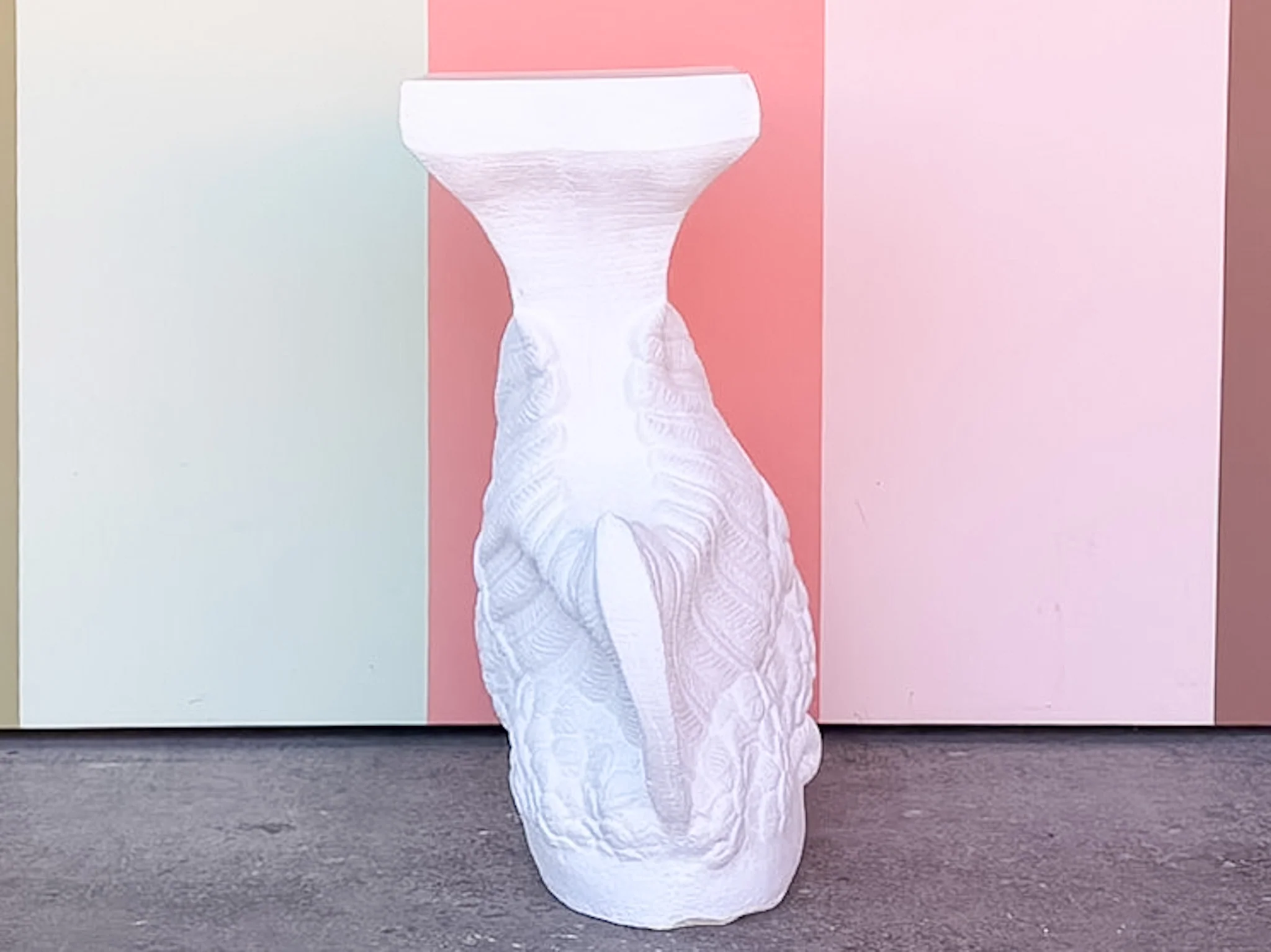 Plaster Swan Garden Seat - Image 3