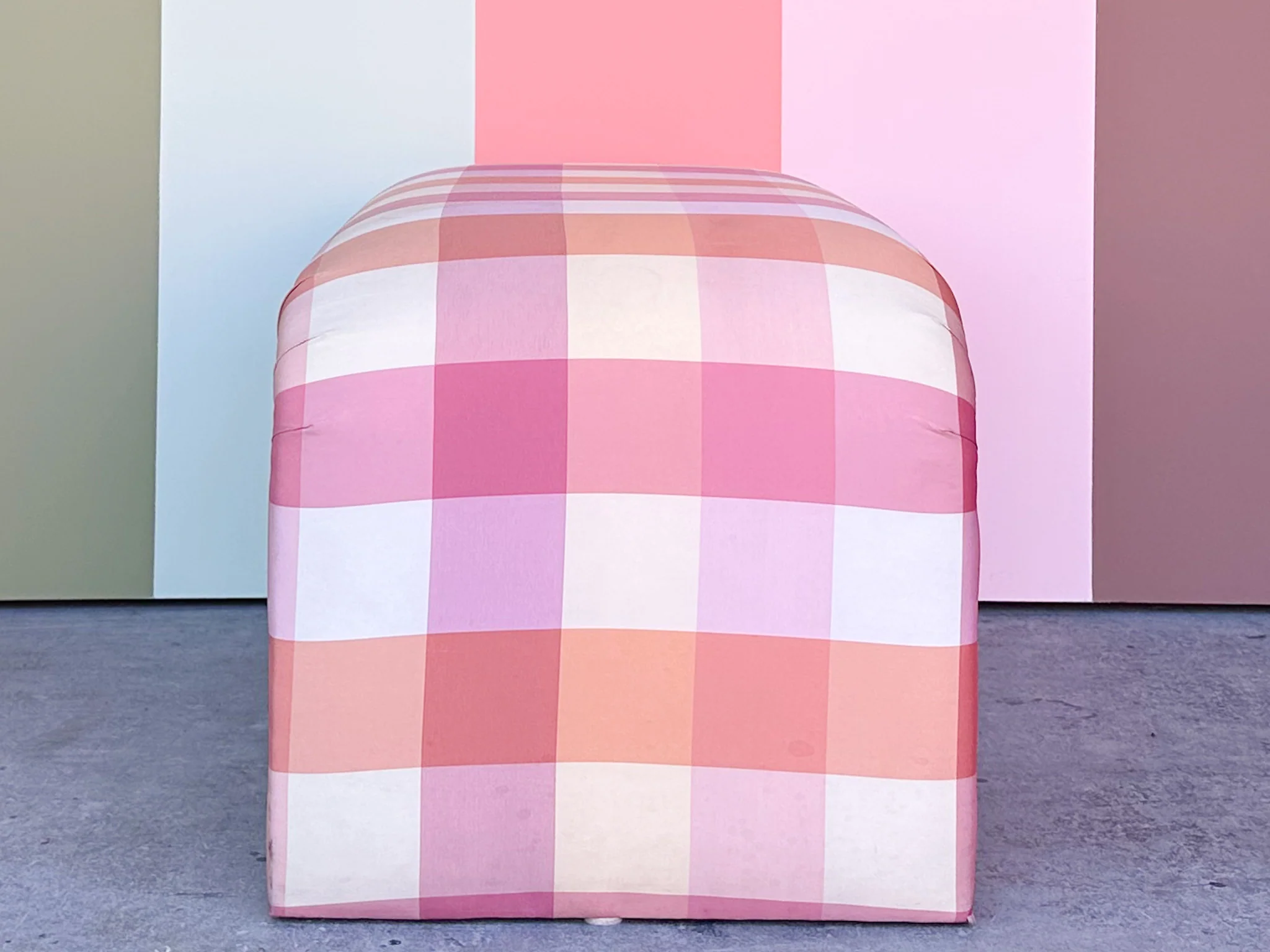 Preppy Plaid Waterfall Bench - Image 6