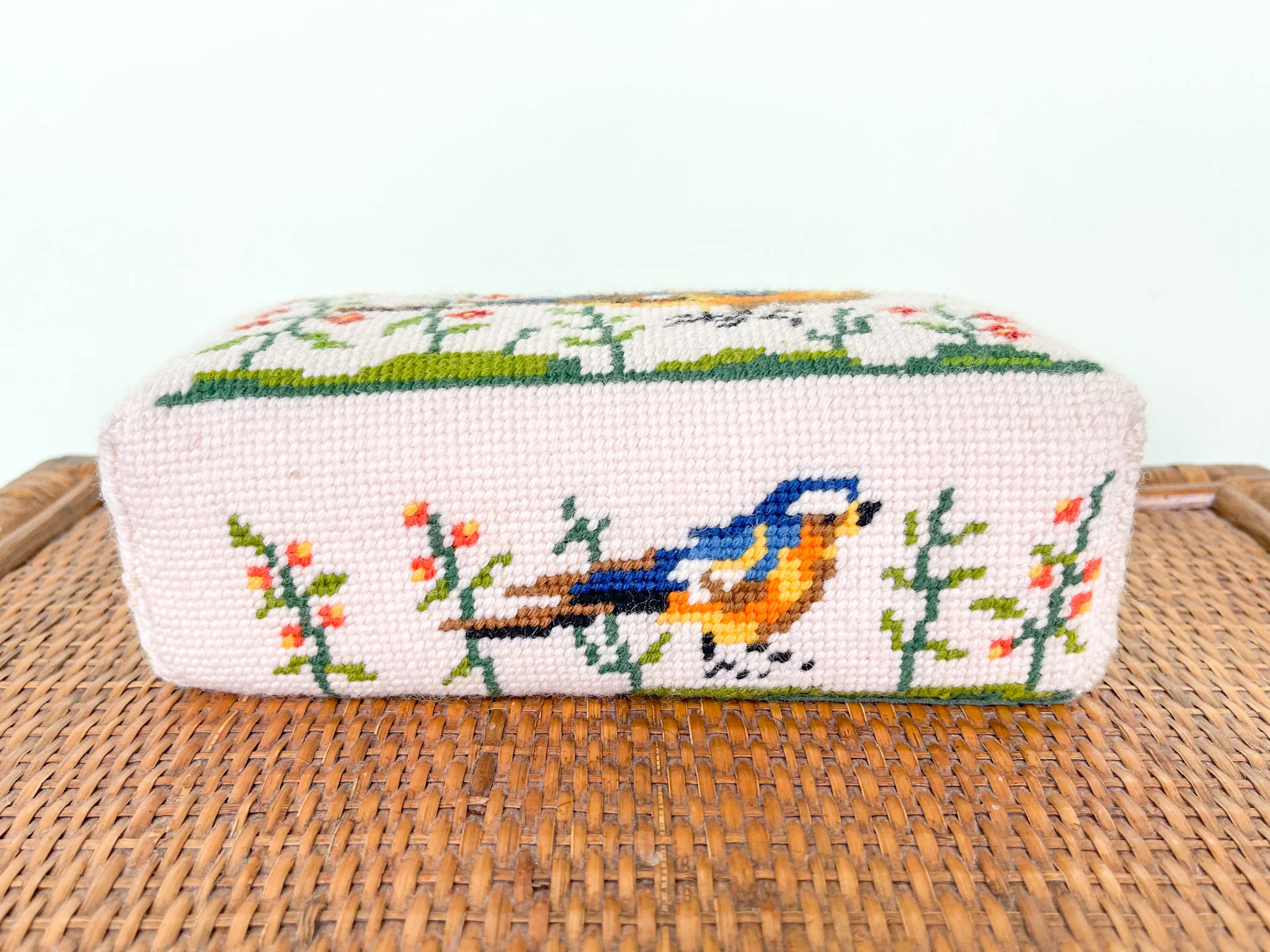 Pretty Bird Needlepoint Doorstop - Image 2