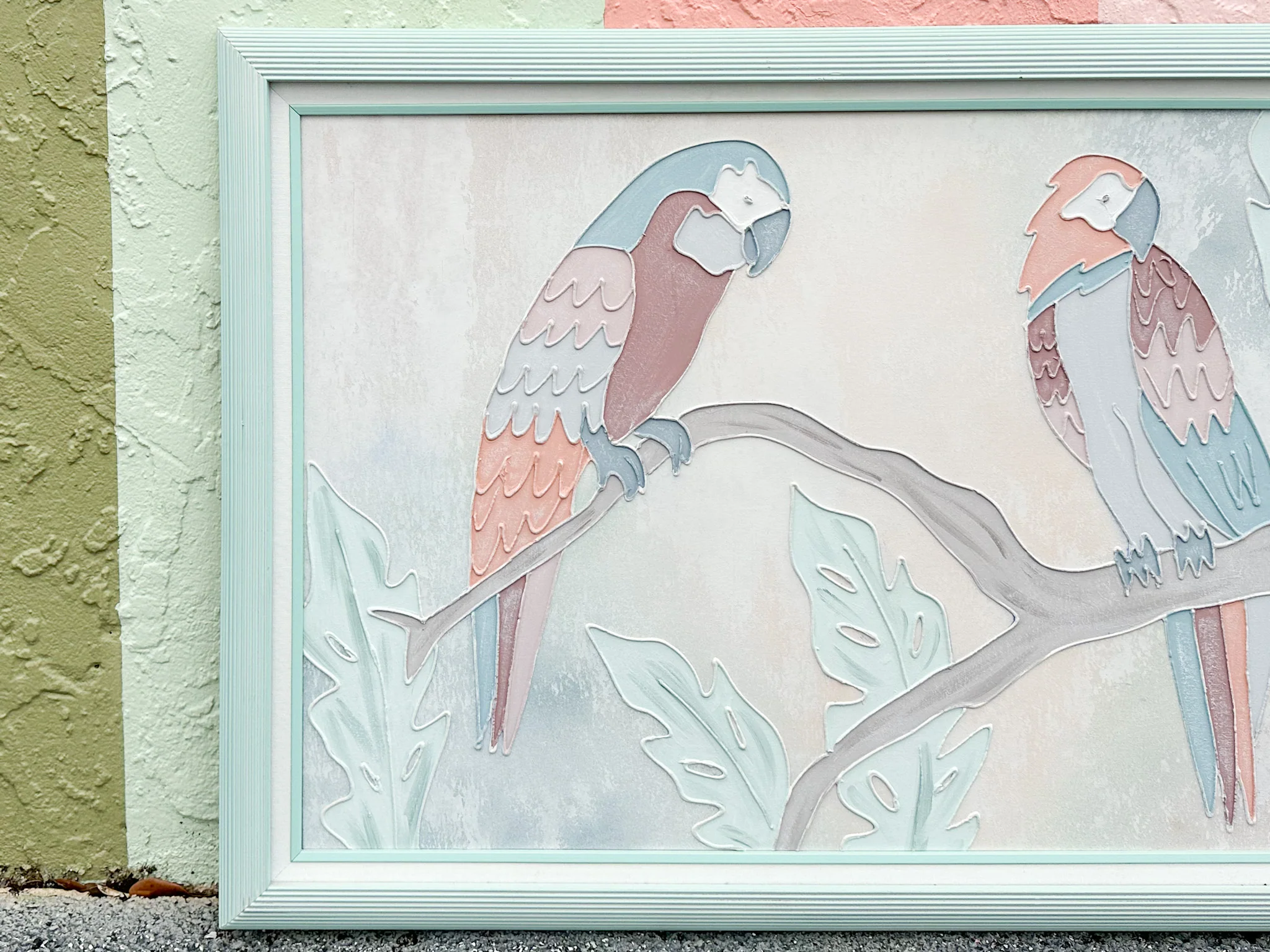 Pretty Pastel Parrot Original Art - Image 3