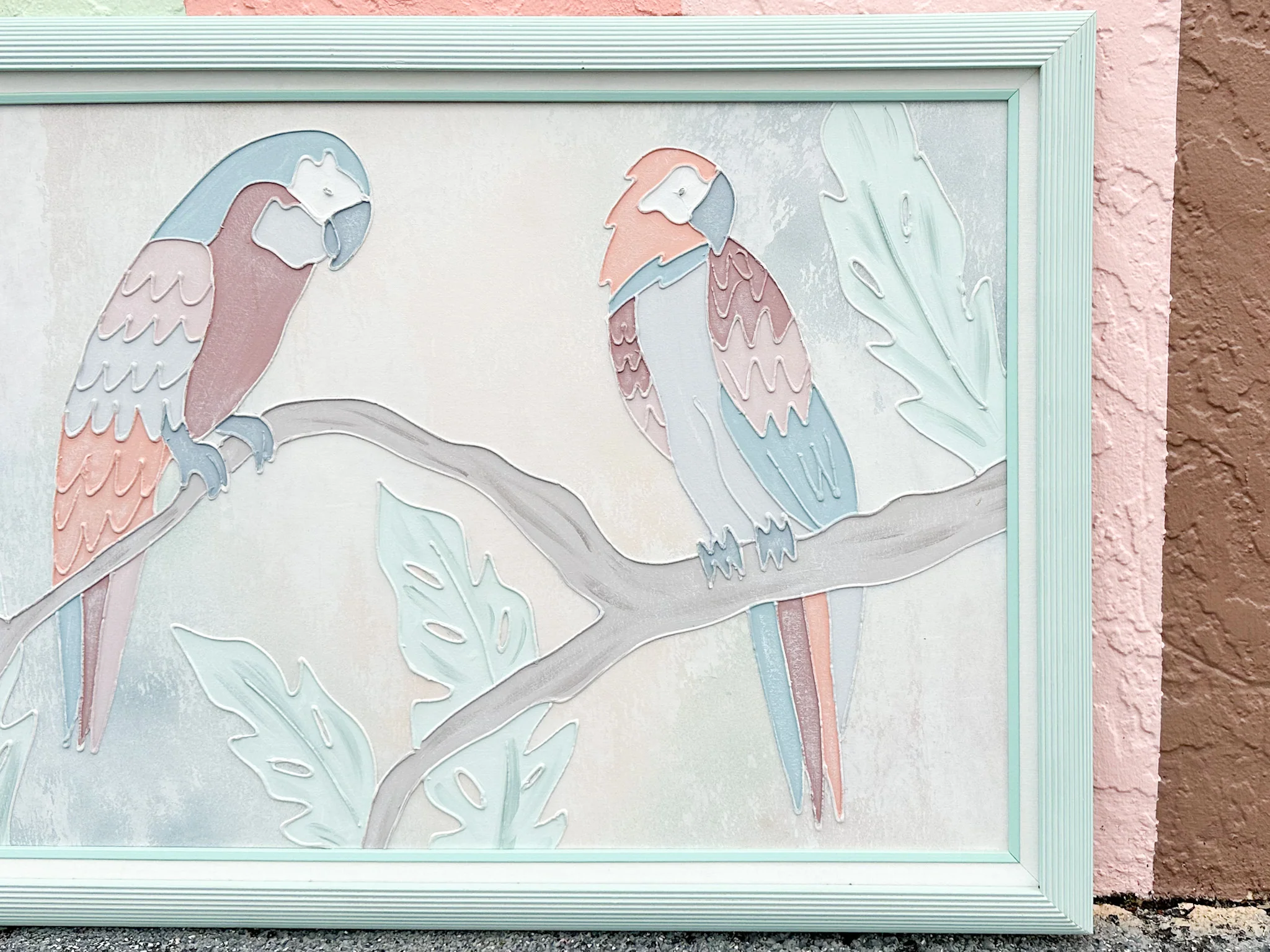 Pretty Pastel Parrot Original Art - Image 4