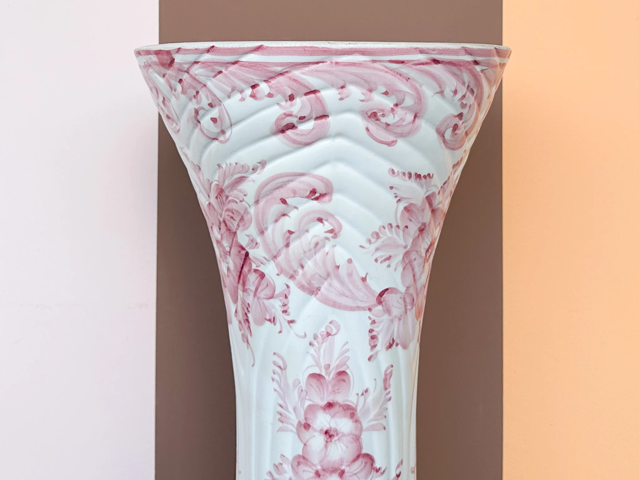 Pretty Pink and White Umbrella Stand - Image 4