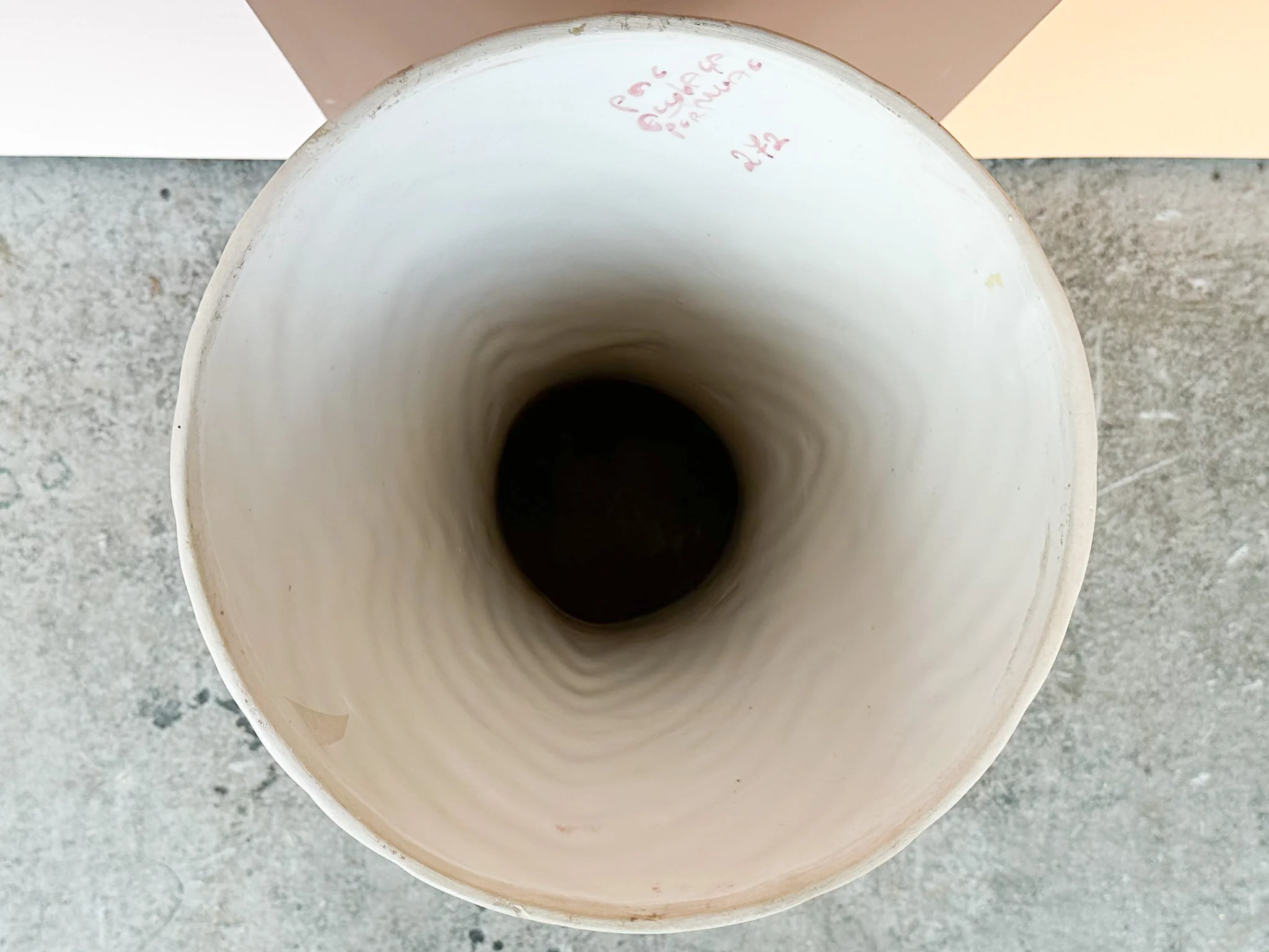 Pretty Pink and White Umbrella Stand - Image 6