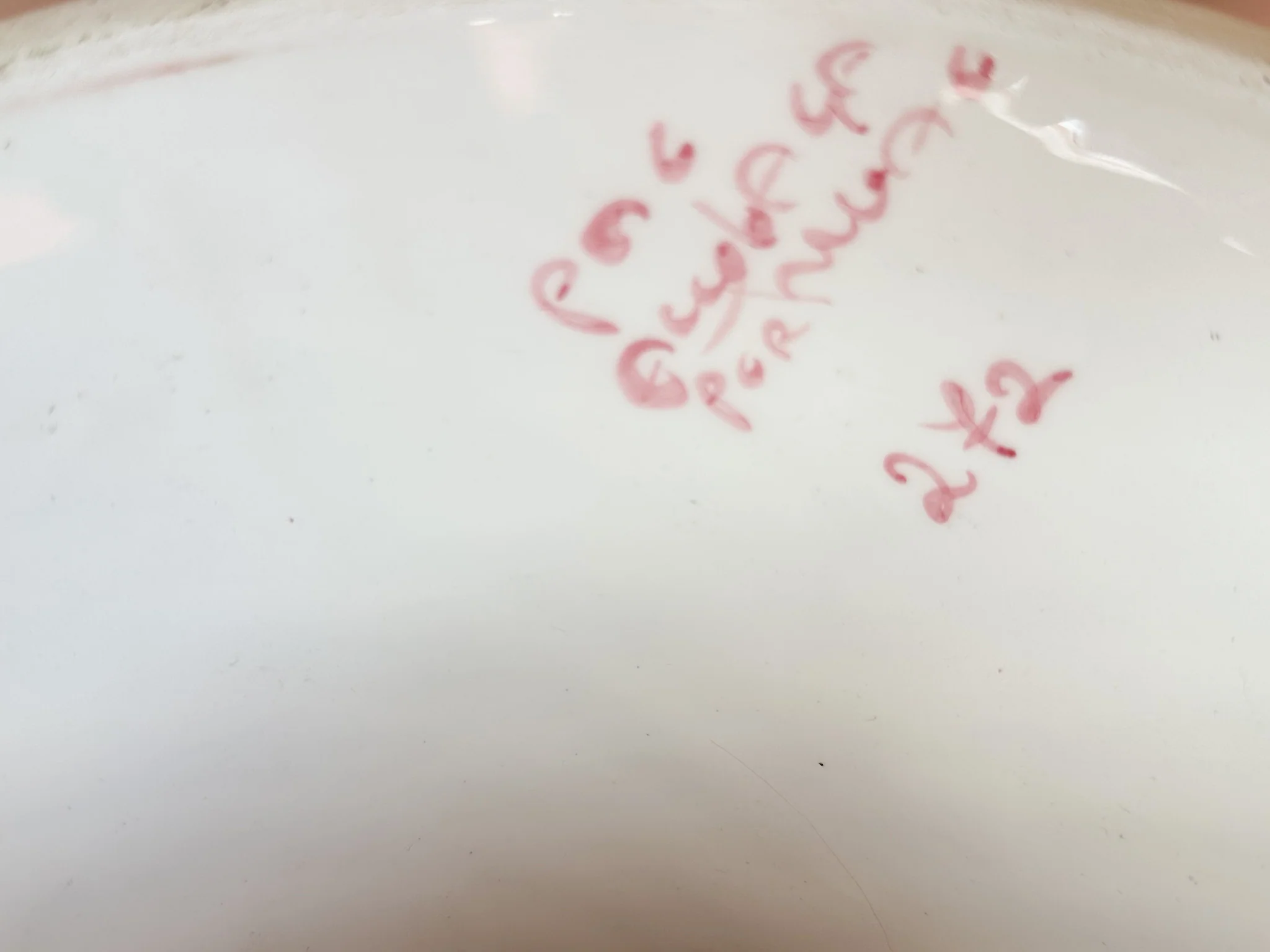 Pretty Pink and White Umbrella Stand - Image 7