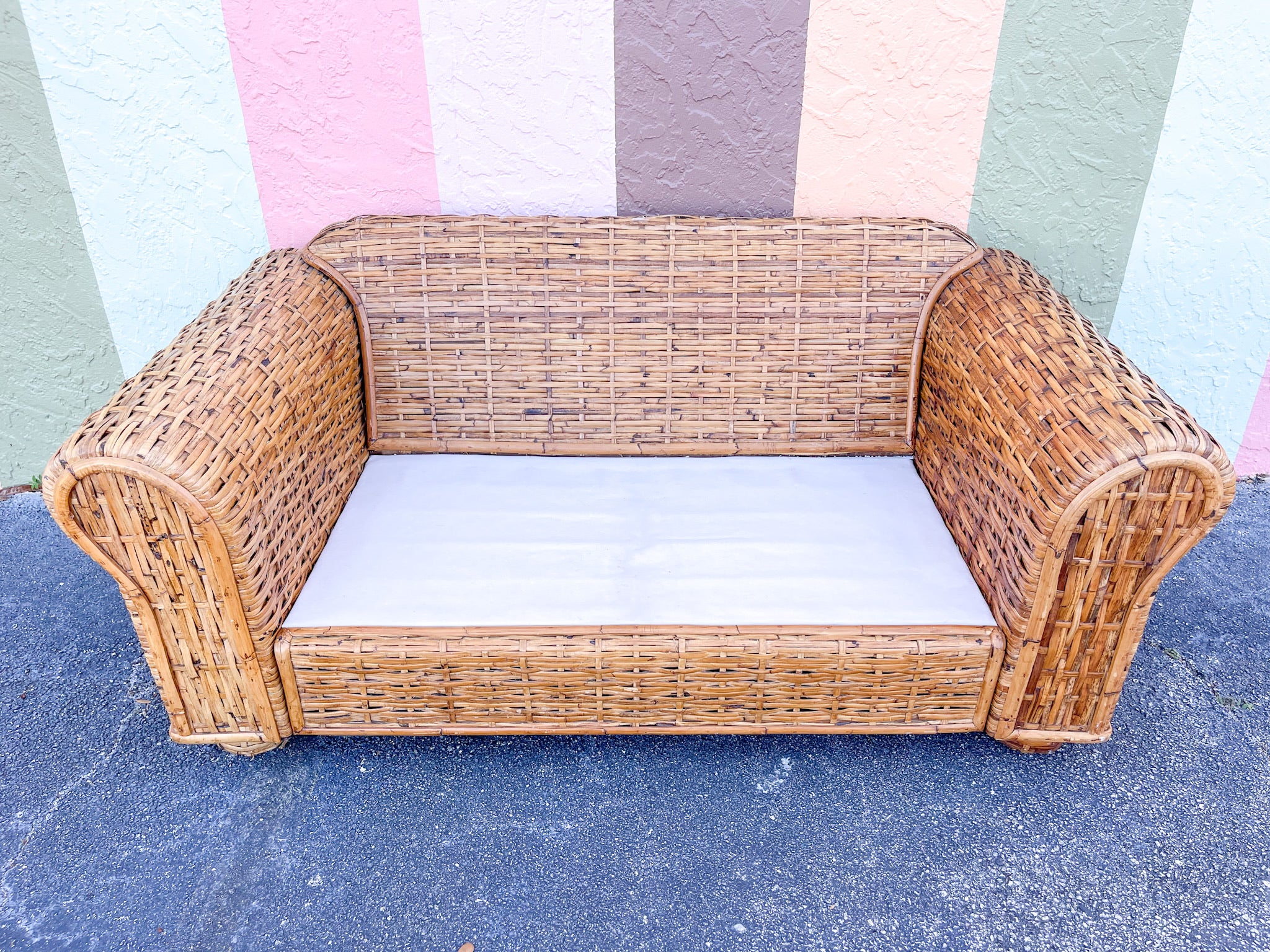 Ralph Lauren Rattan Loveseat - Image 3