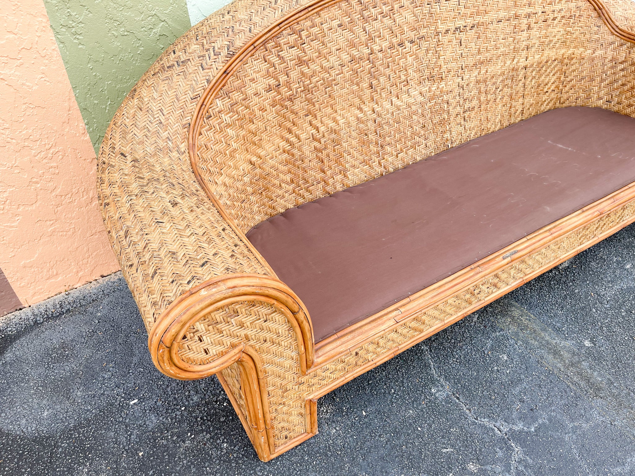 Ralph Lauren Rattan Sofa - Image 2