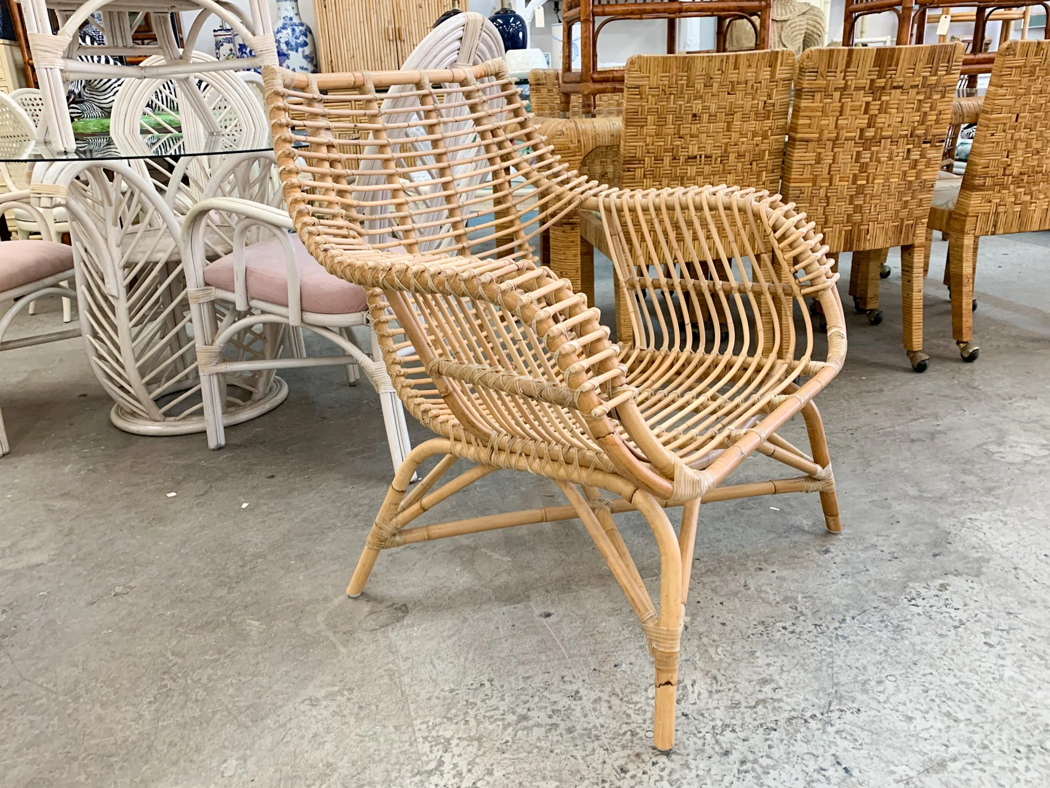 Chic Rattan Accent Chair - Image 4