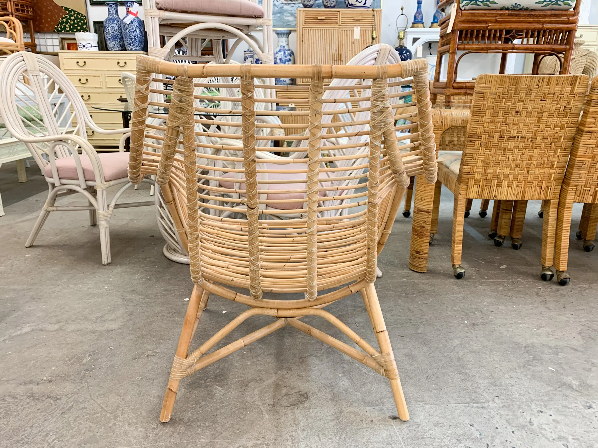 Chic Rattan Accent Chair - Image 6