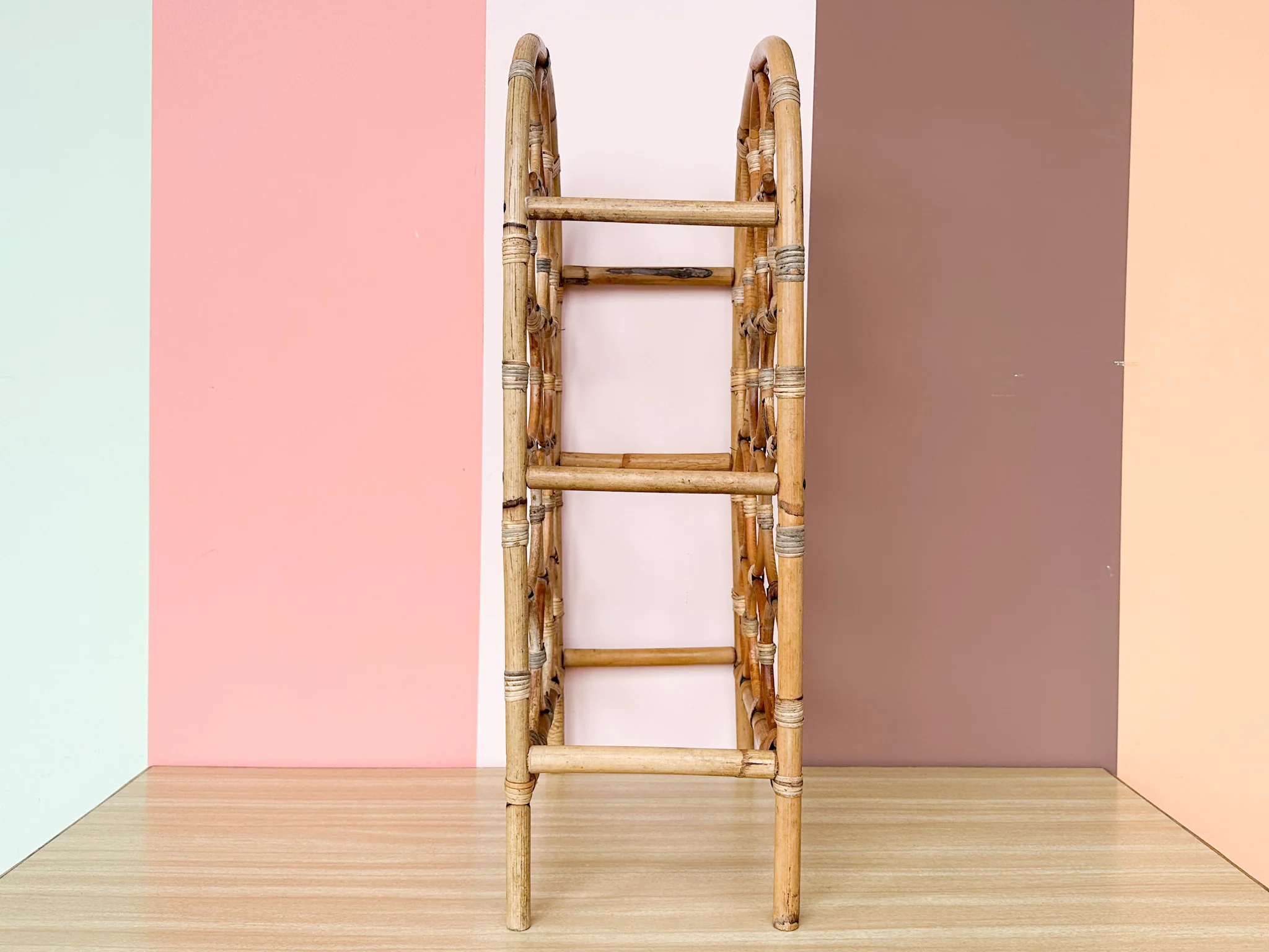 Rattan Arch Wine Rack - Image 7