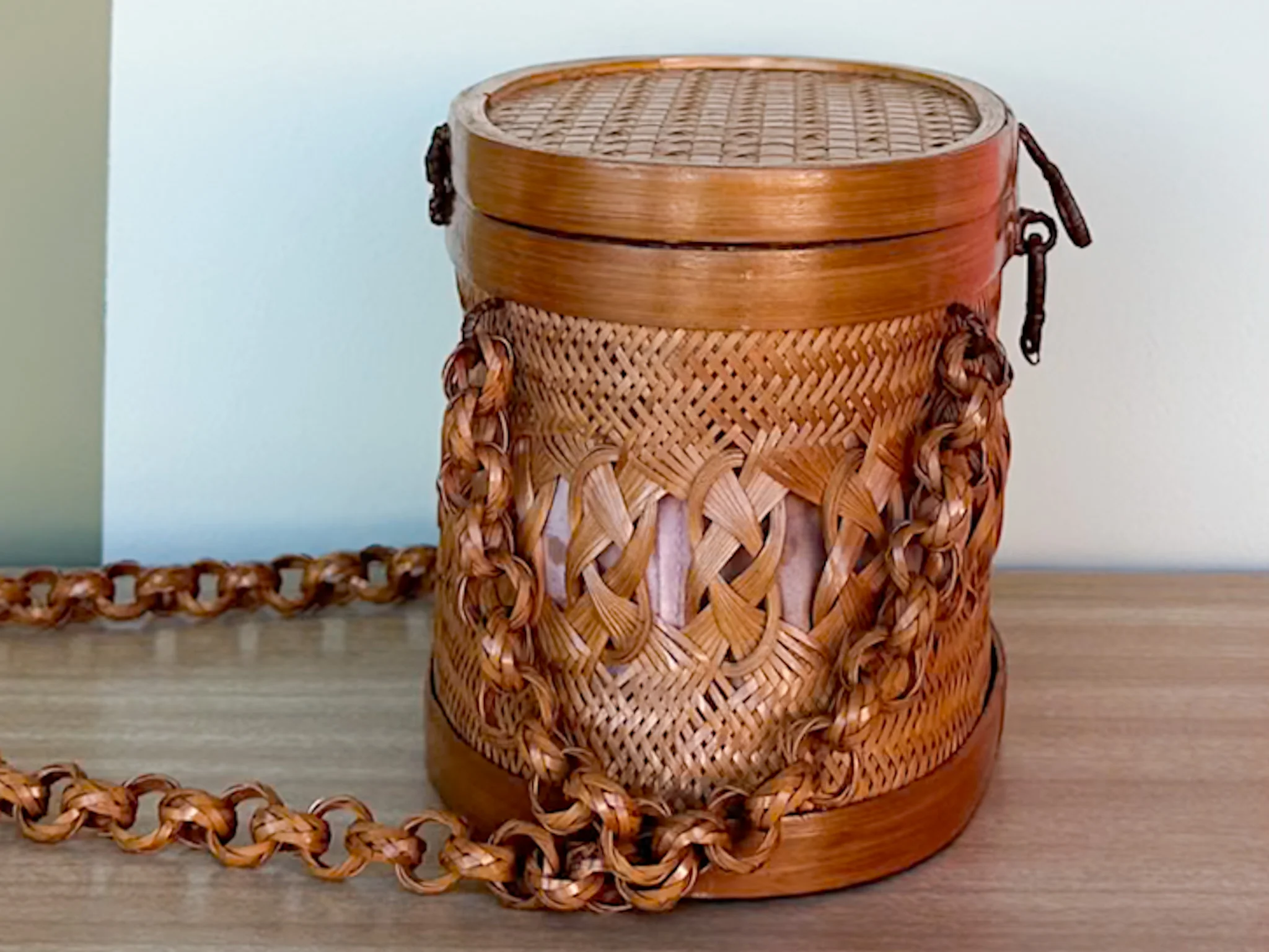 Rattan Basket Purse - Image 2