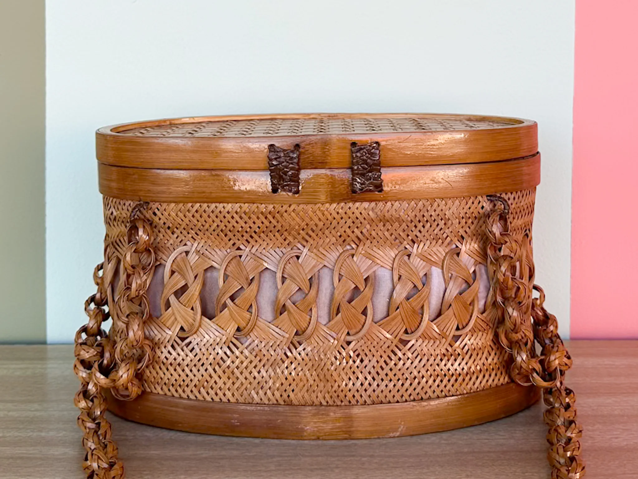 Rattan Basket Purse - Image 3