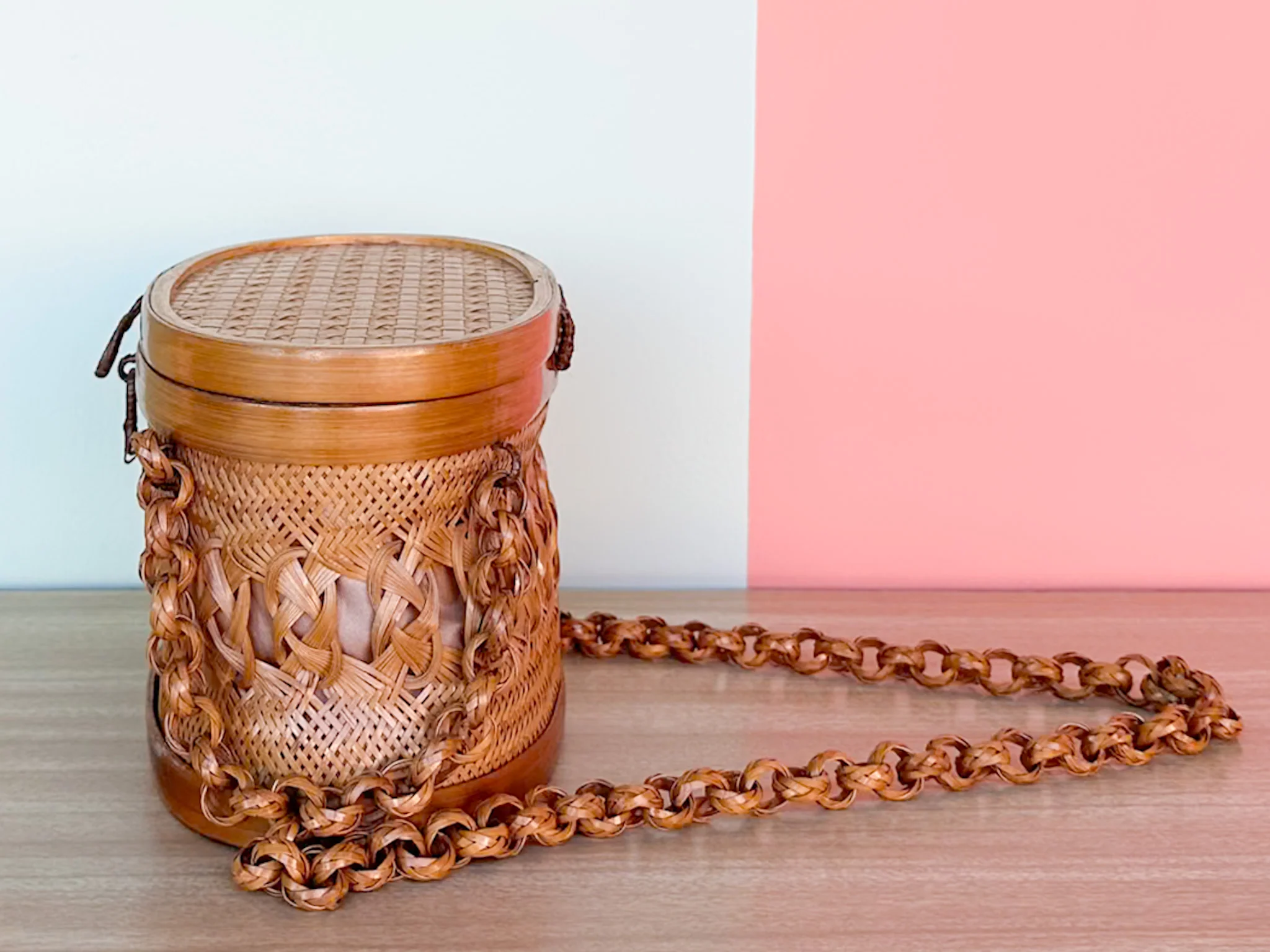 Rattan Basket Purse - Image 4