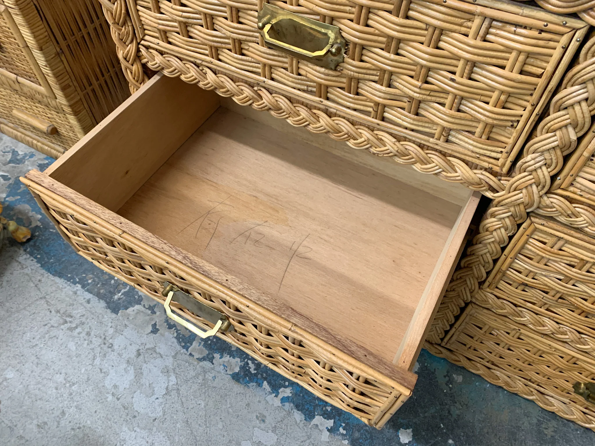 Rattan Braided Double Dresser - Image 3