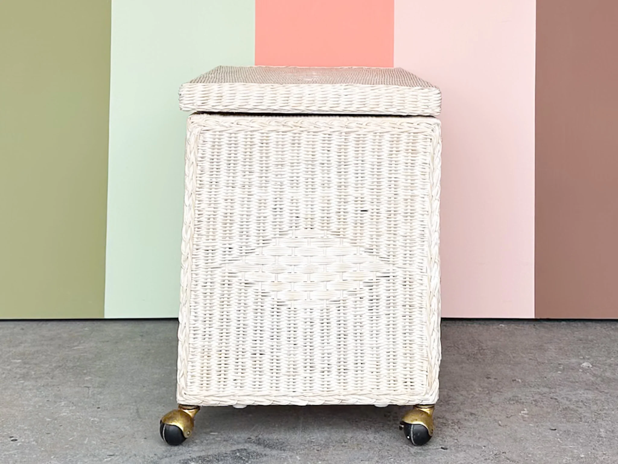 Rattan Cart with Swivel Top - Image 4