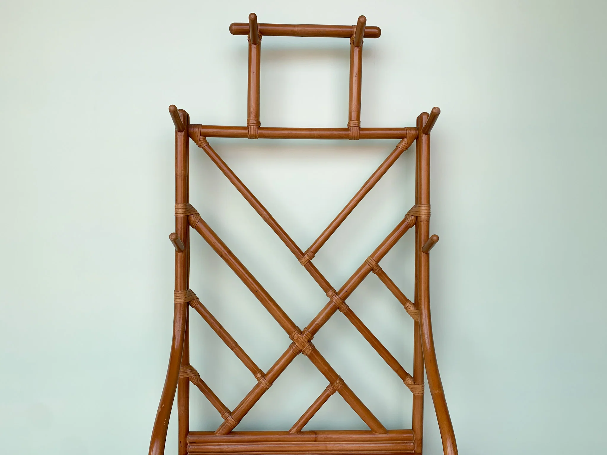 Rattan Chippendale Hall Tree - Image 4