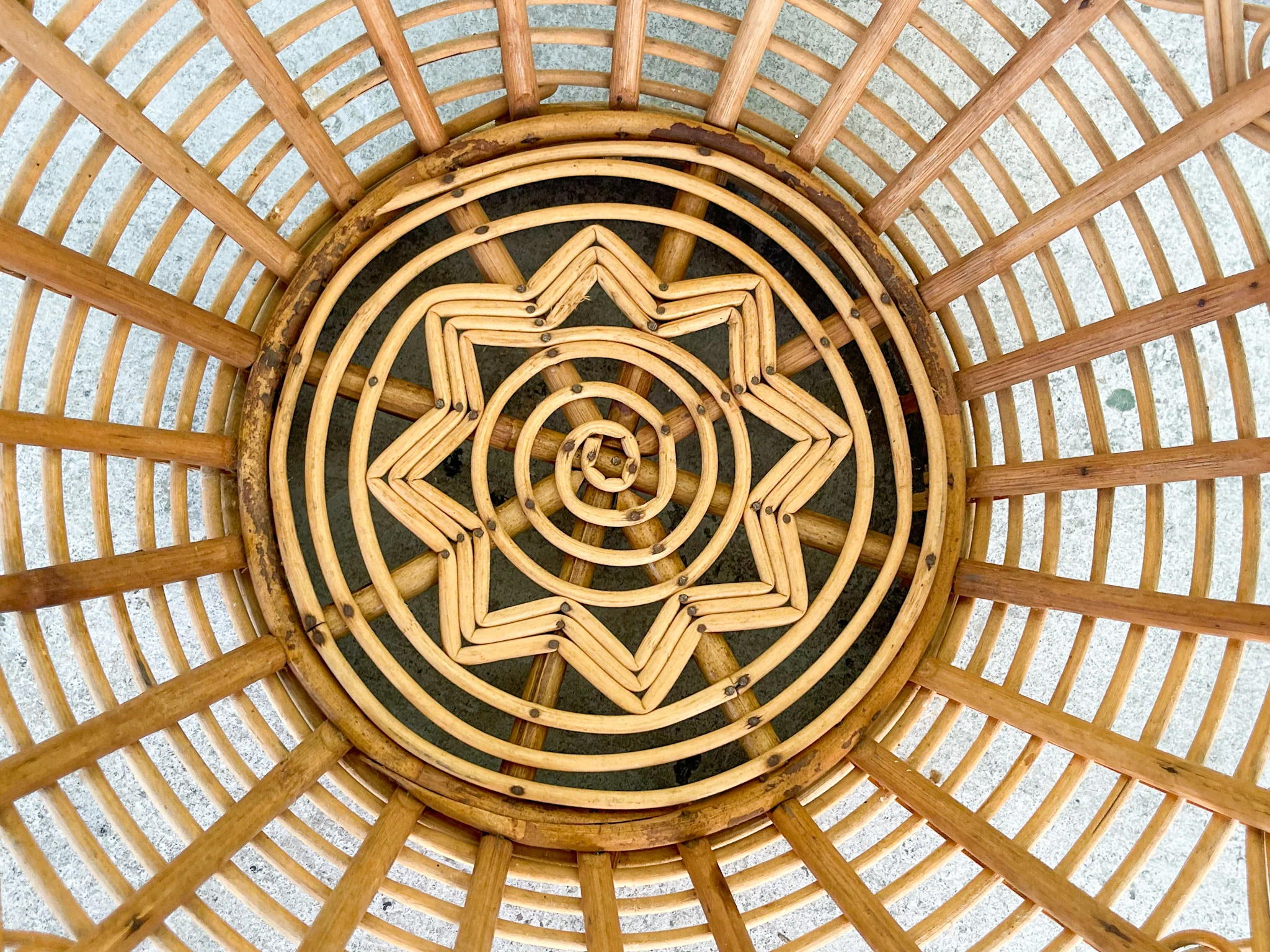 Rattan Circle Basket - Image 4