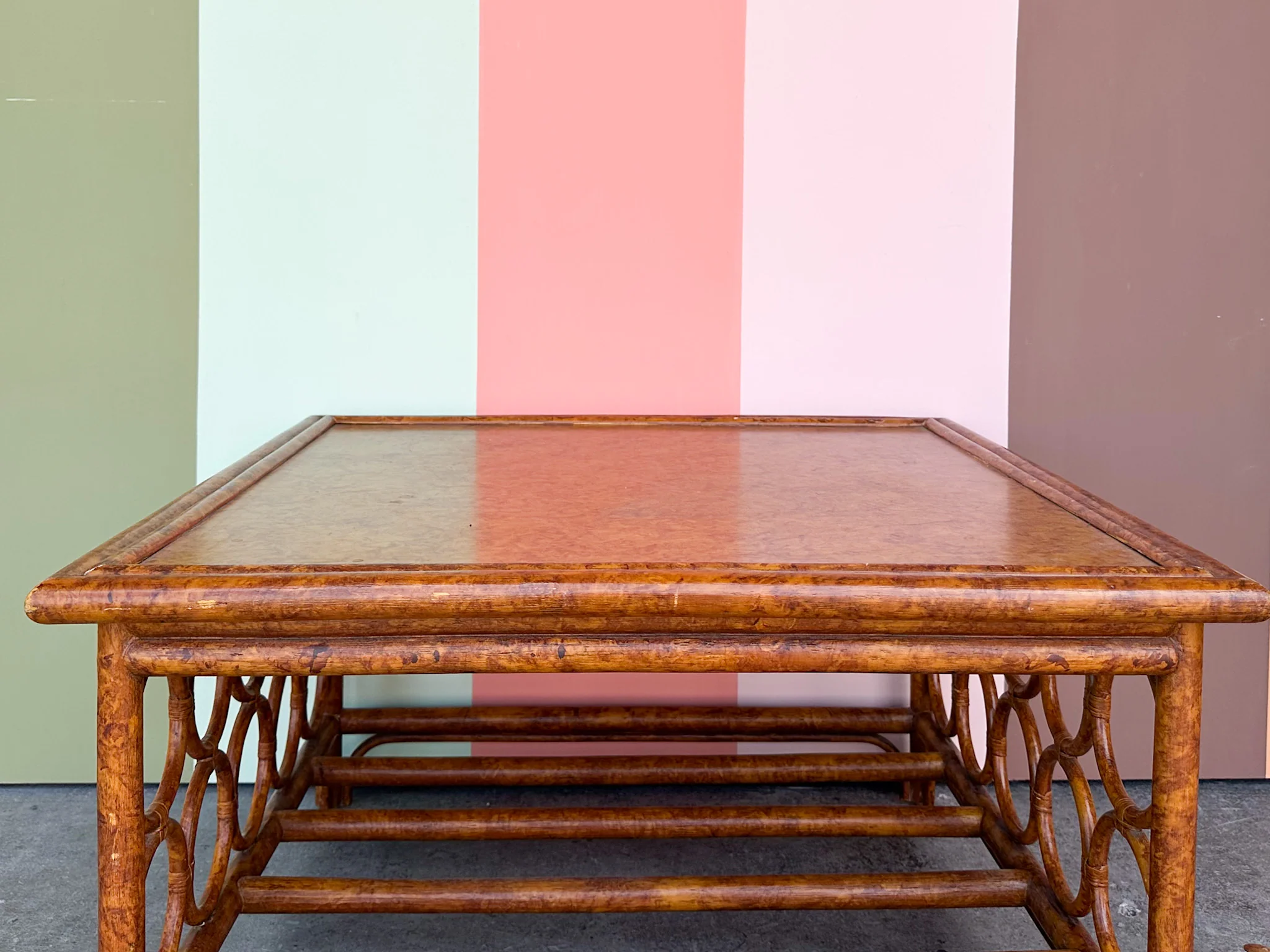 Rattan Circle Coffee Table - Image 10