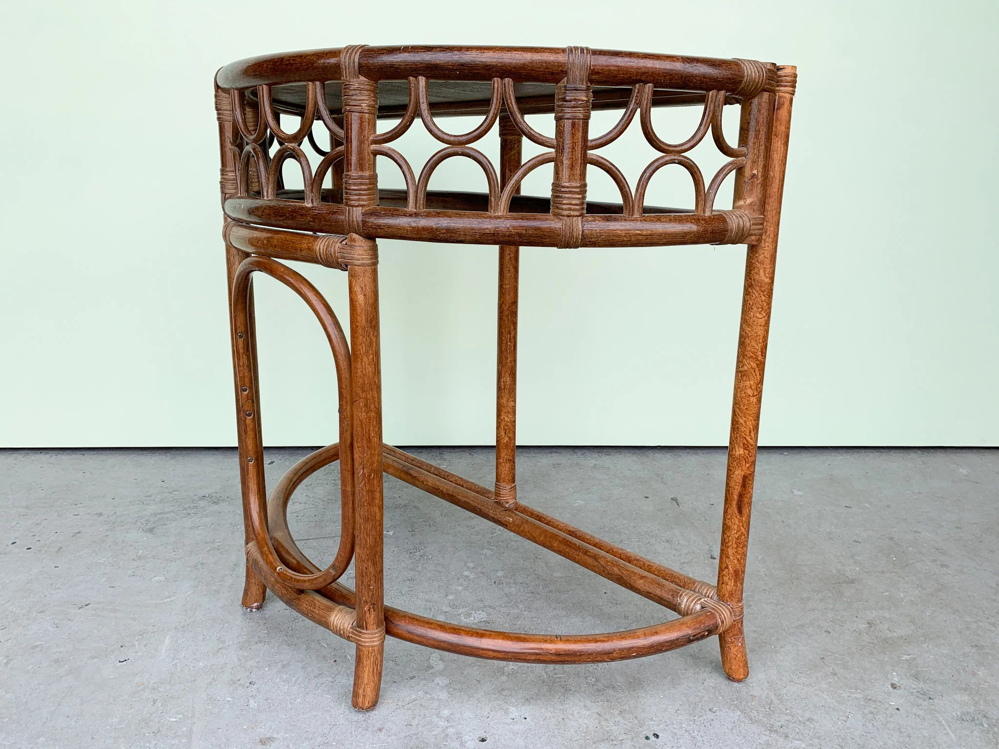 Rattan Circle Demilune - Image 5