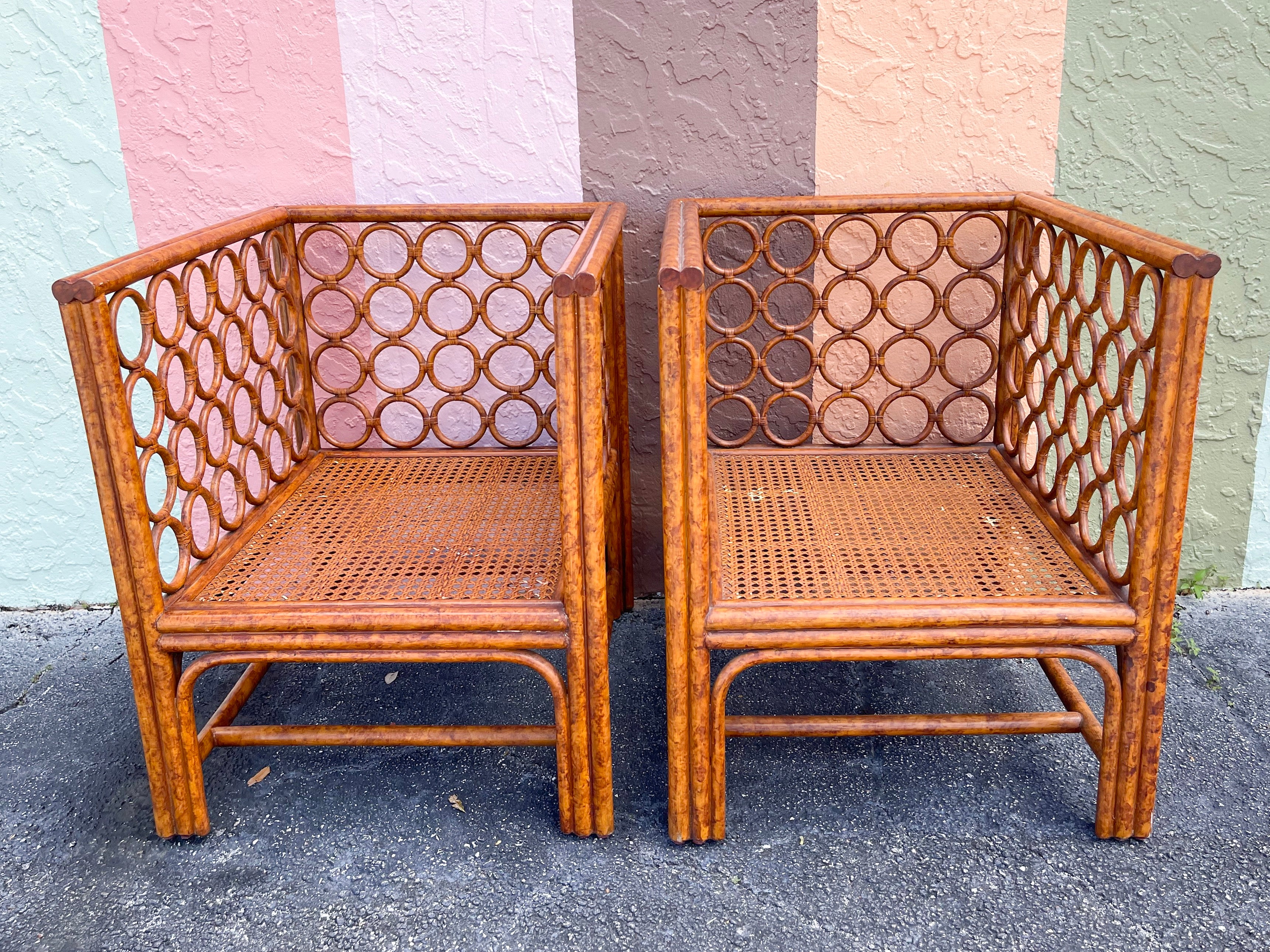 Rattan Circle Settee - Image 4