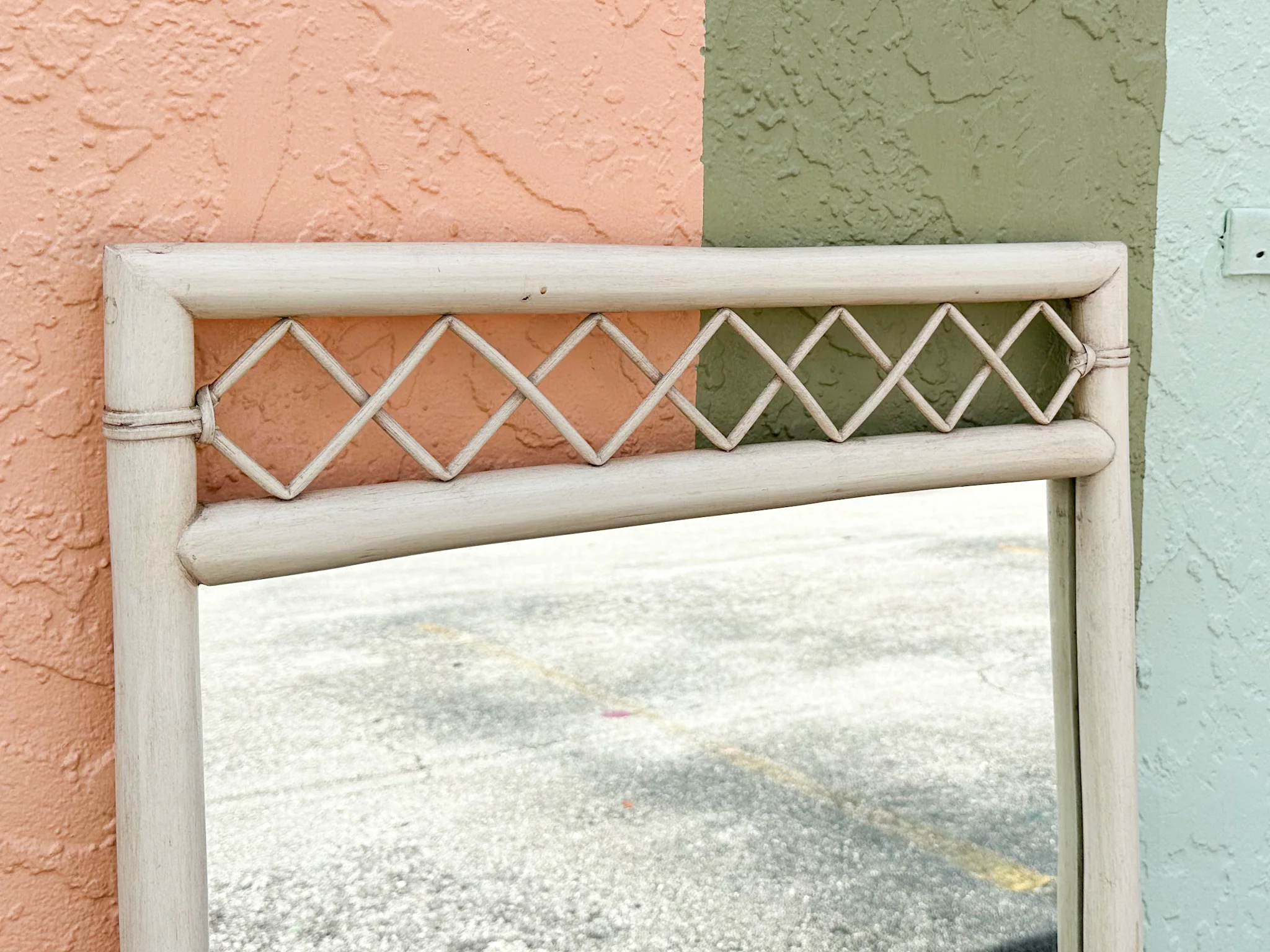 Rattan Diamond Mirror - Image 8