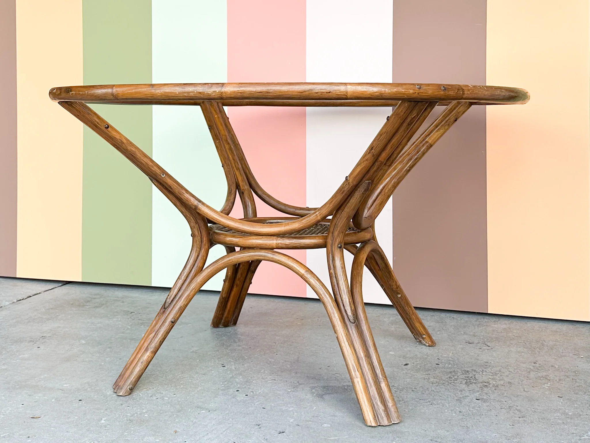 Classic Rattan Dining Table - Image 5