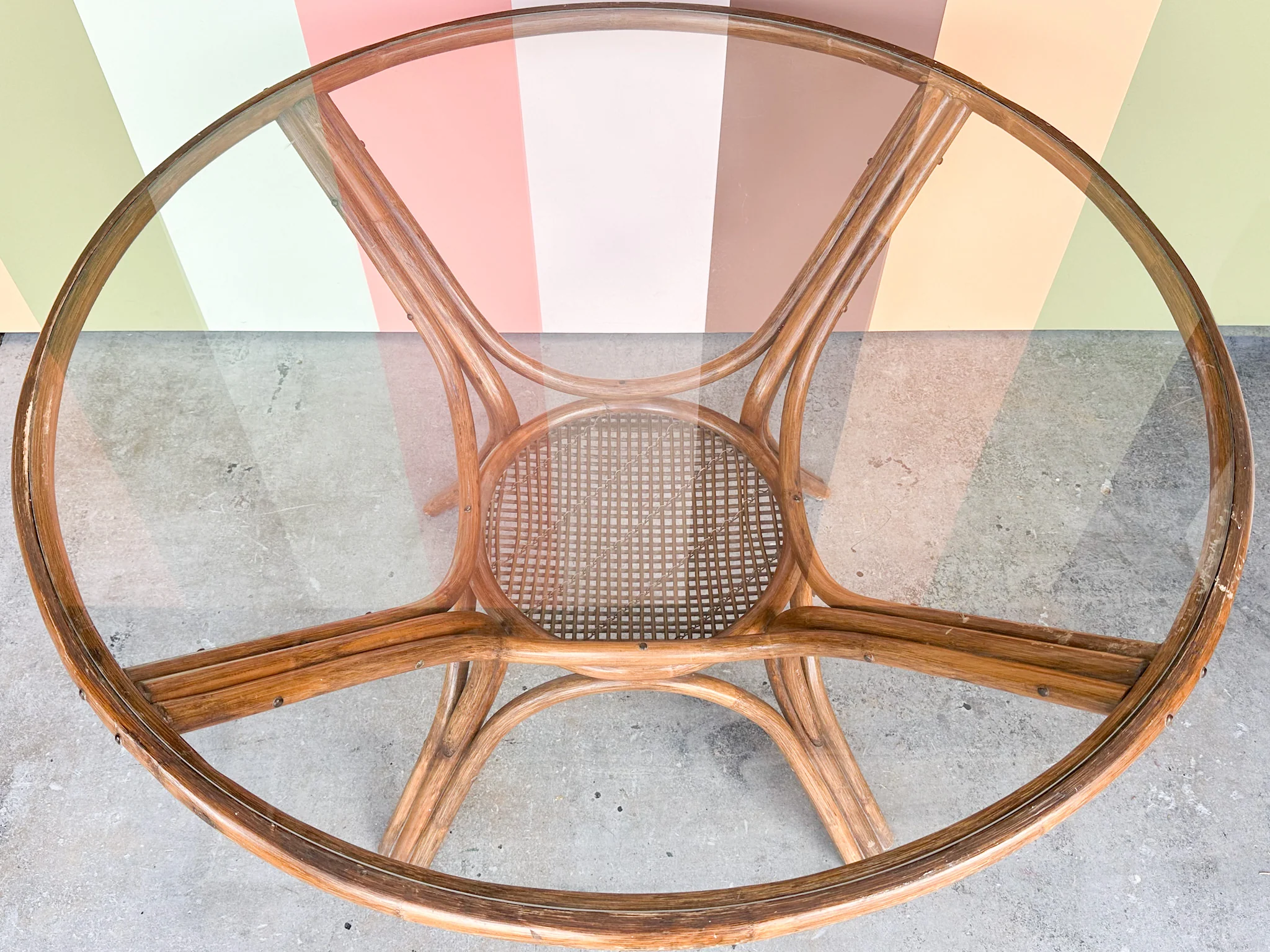 Classic Rattan Dining Table - Image 6