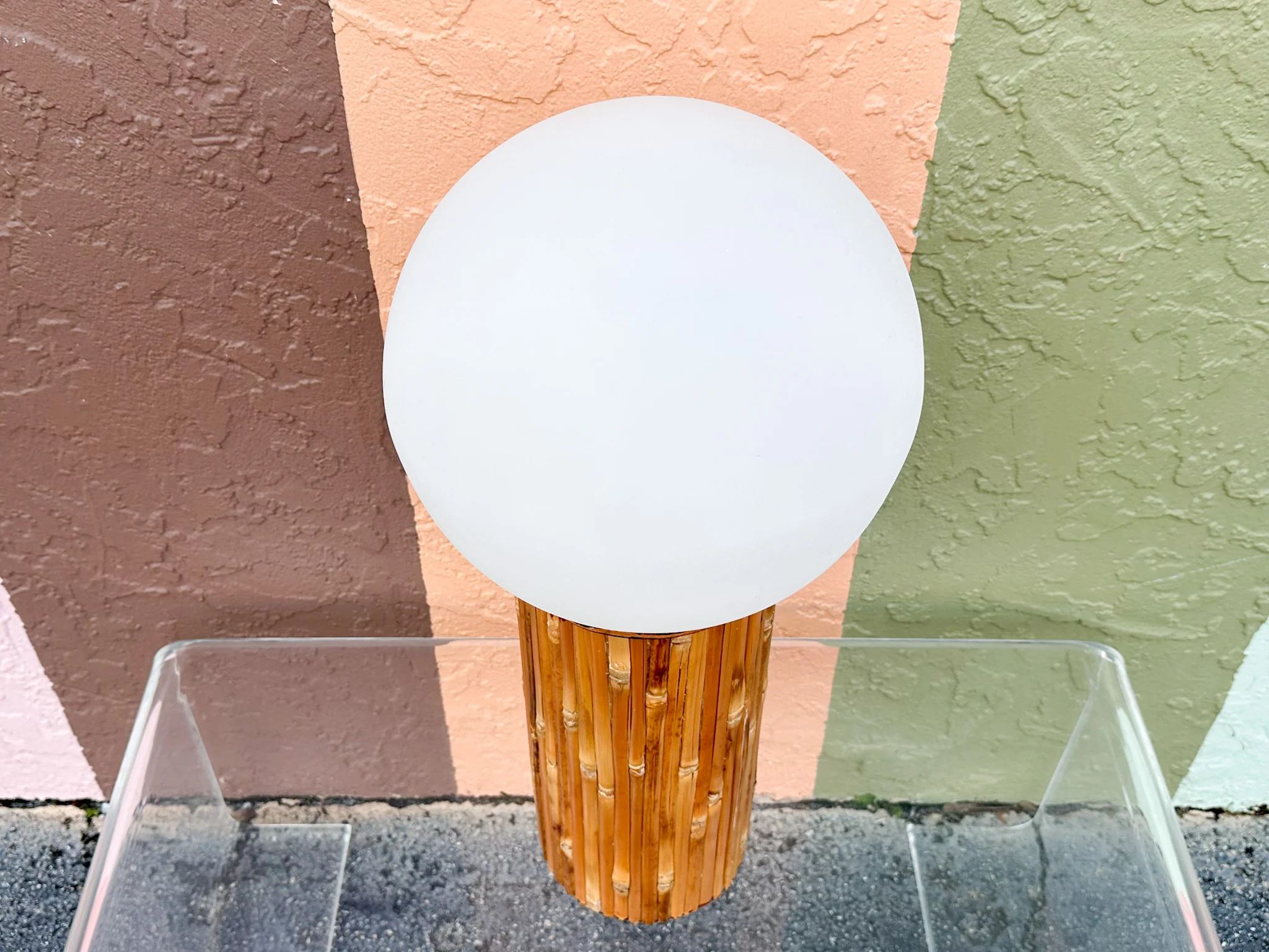 Rattan Globe Lamp - Image 4